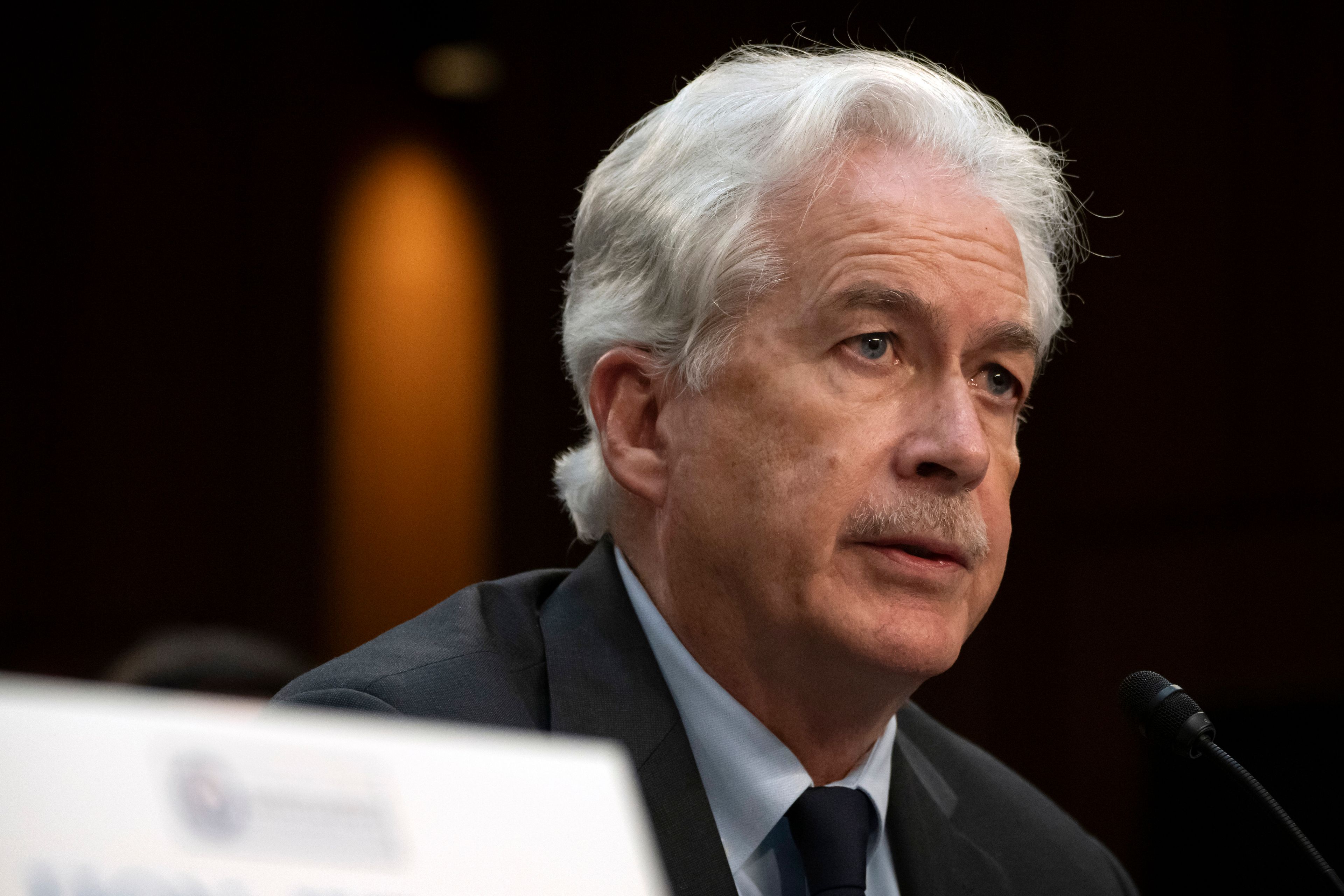 FILE - CIA director William Burns speaks during a hearing, March 11, 2024, in Washington.