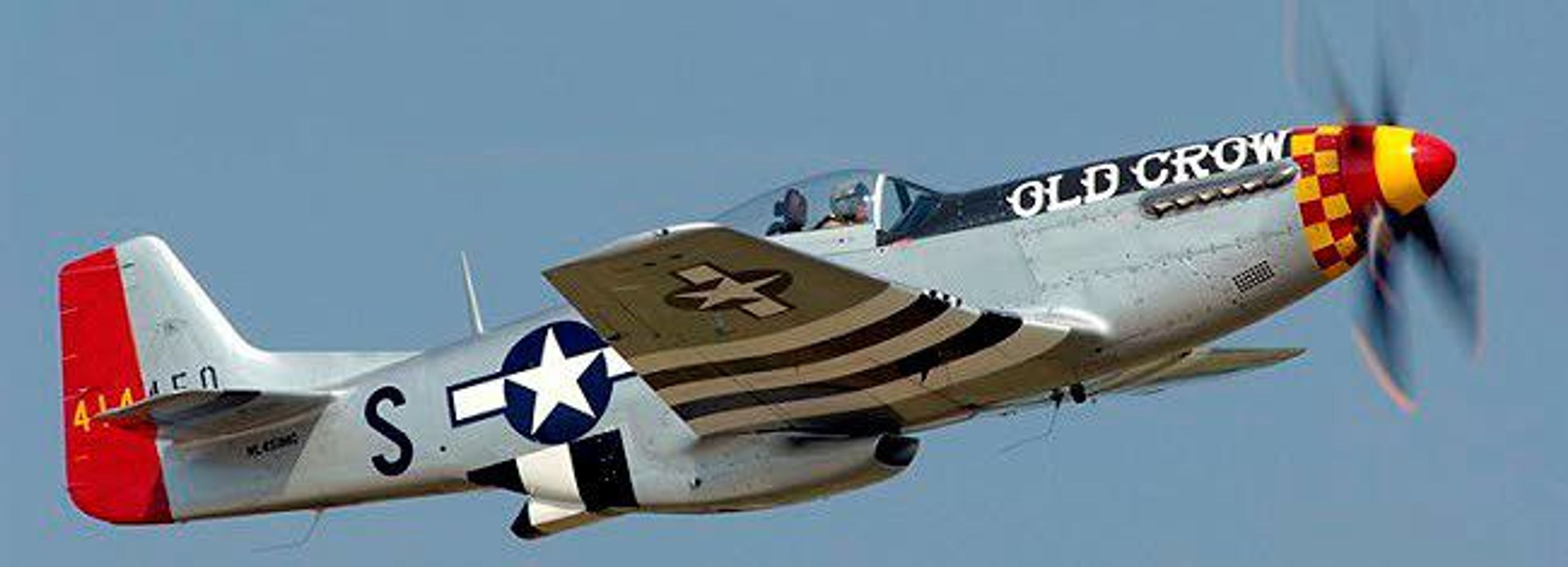 Several versions of the P-51 Old Crow, an American long-range, single-seat fighter and fighter-bomber used during World War II and the Korean War, have been re-created since World War II.