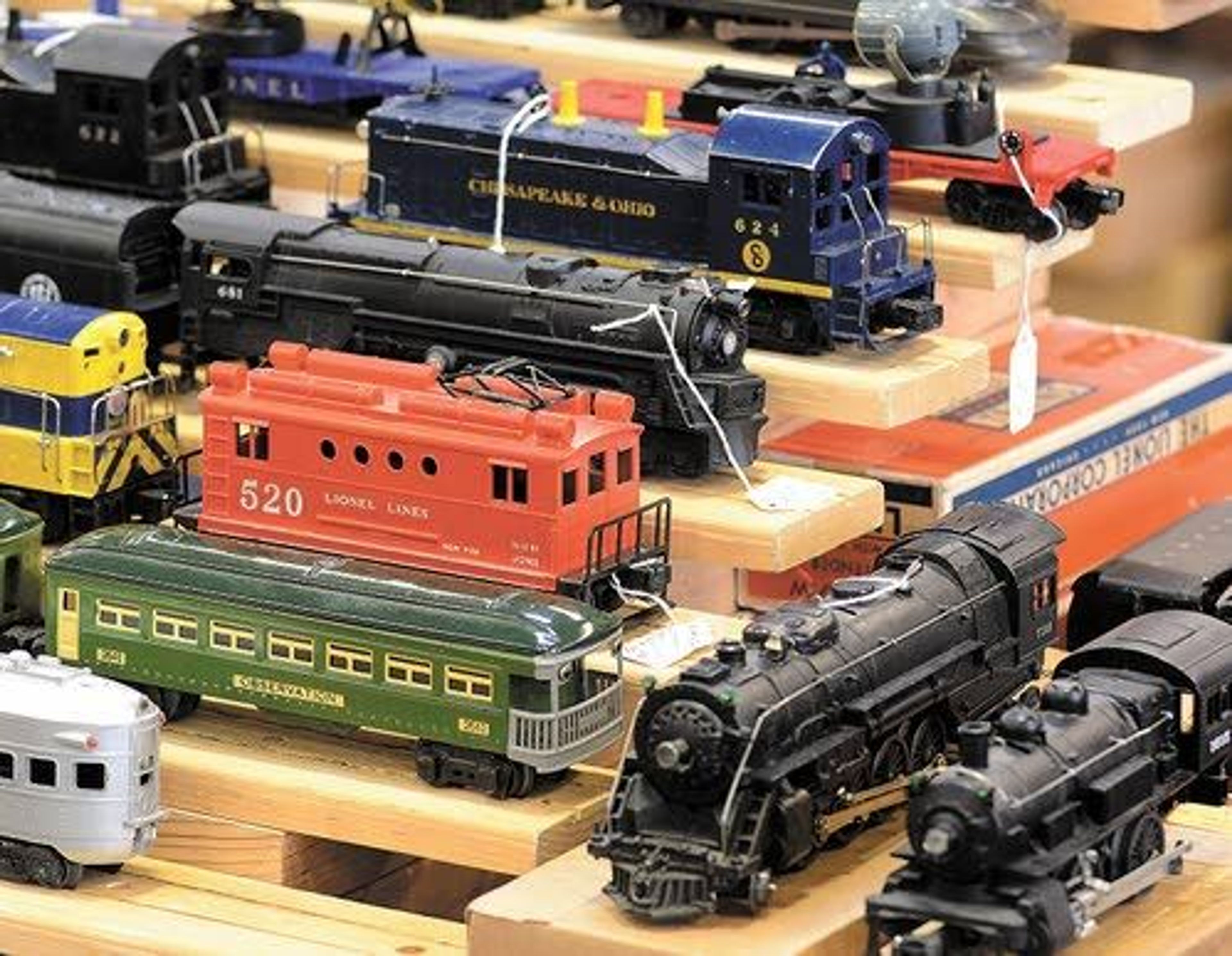 A variety of collectible model trains and equipment was on hand for those looking to pick up something new or old.