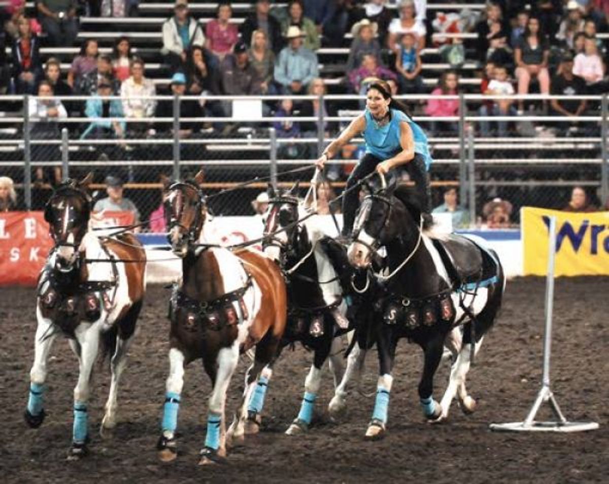 Rodeo 'acrobat' thrills crowd