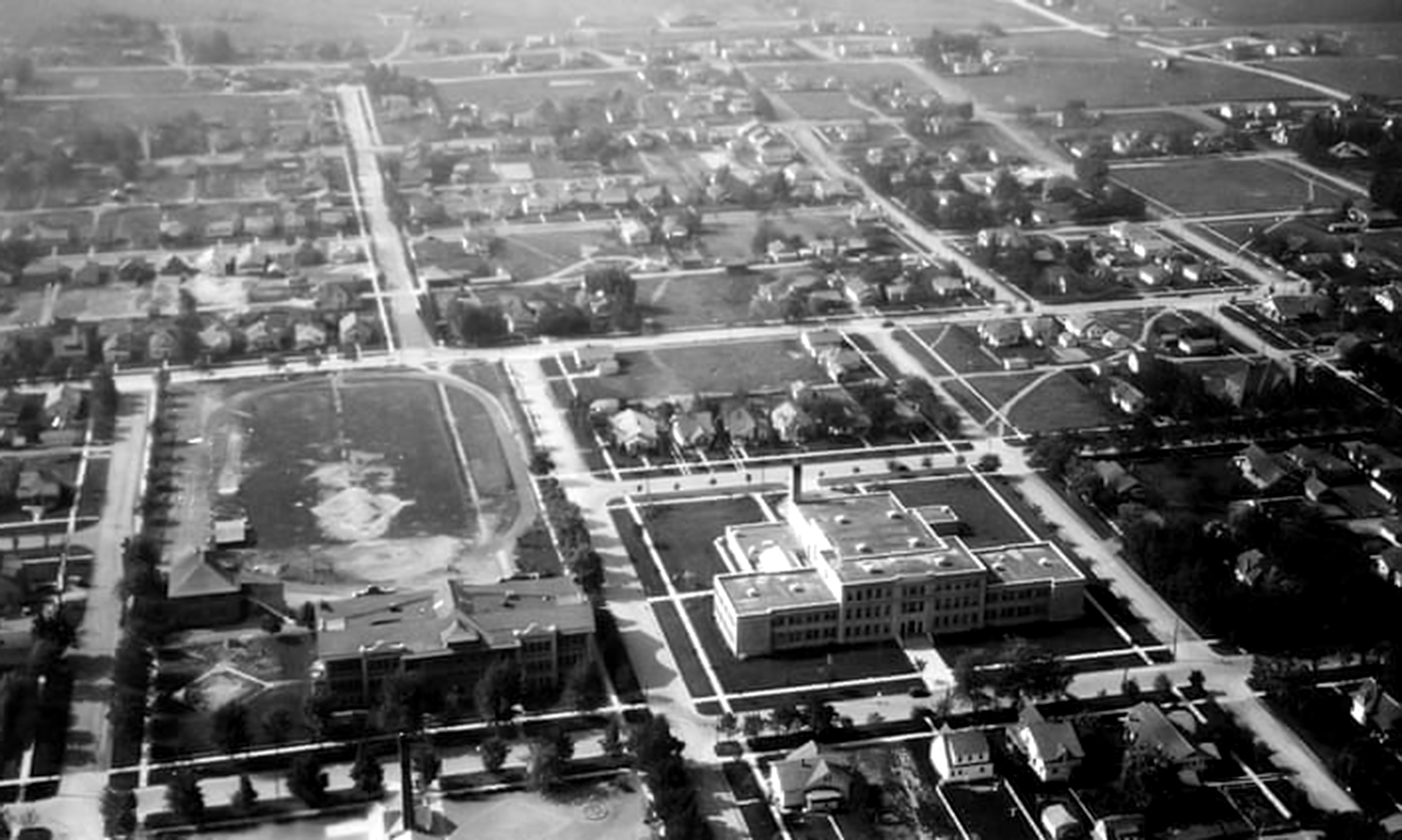 An aerial photo, taken in 1929 or 1930, shows the original Bengal Field, which opened in 1904. The name was later taken for Bengal Field's current location, which opened in 1934.