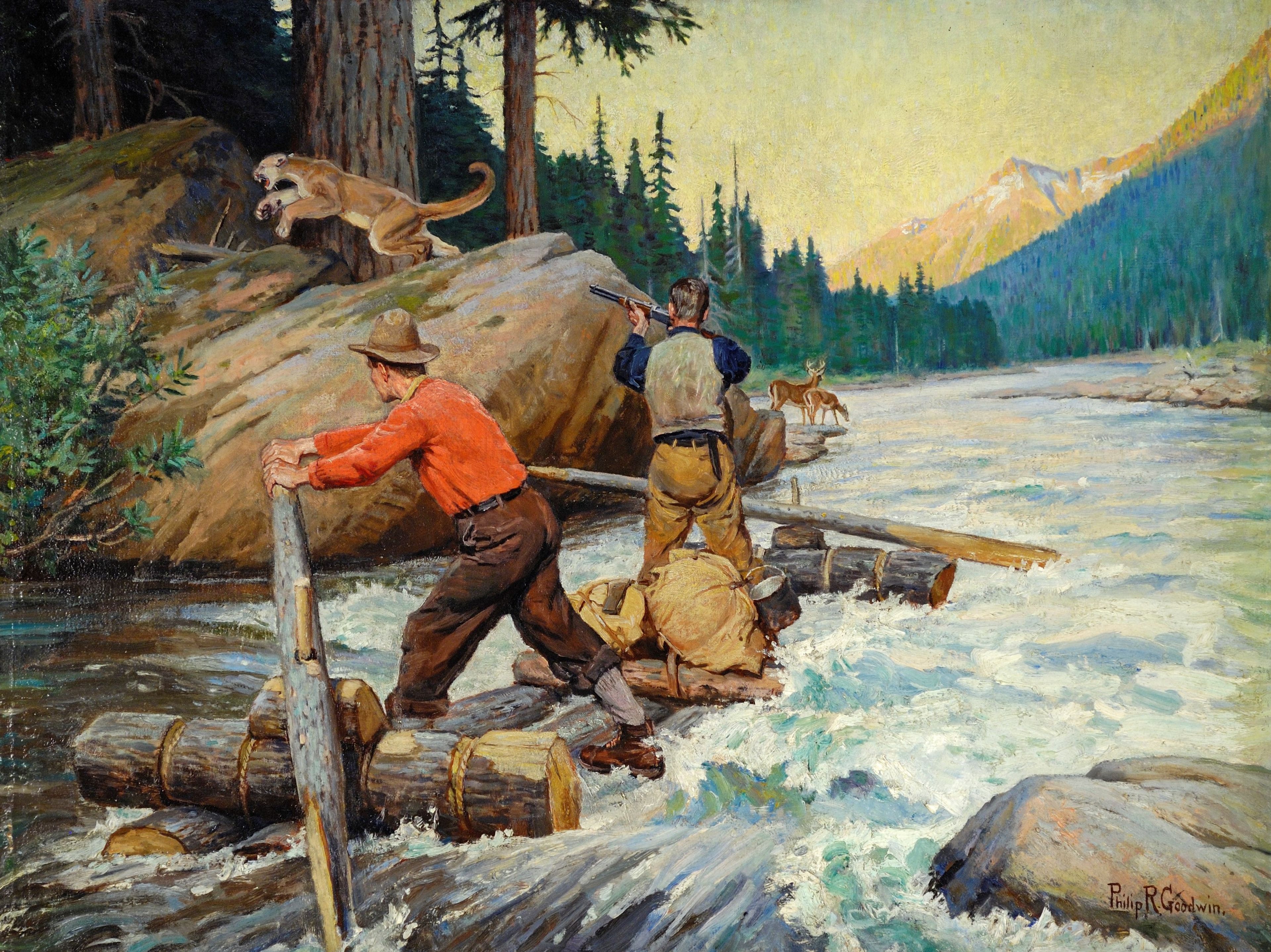 Artist Philip R. Goodwin’s outdoor scenes tied to Montana, Wyoming