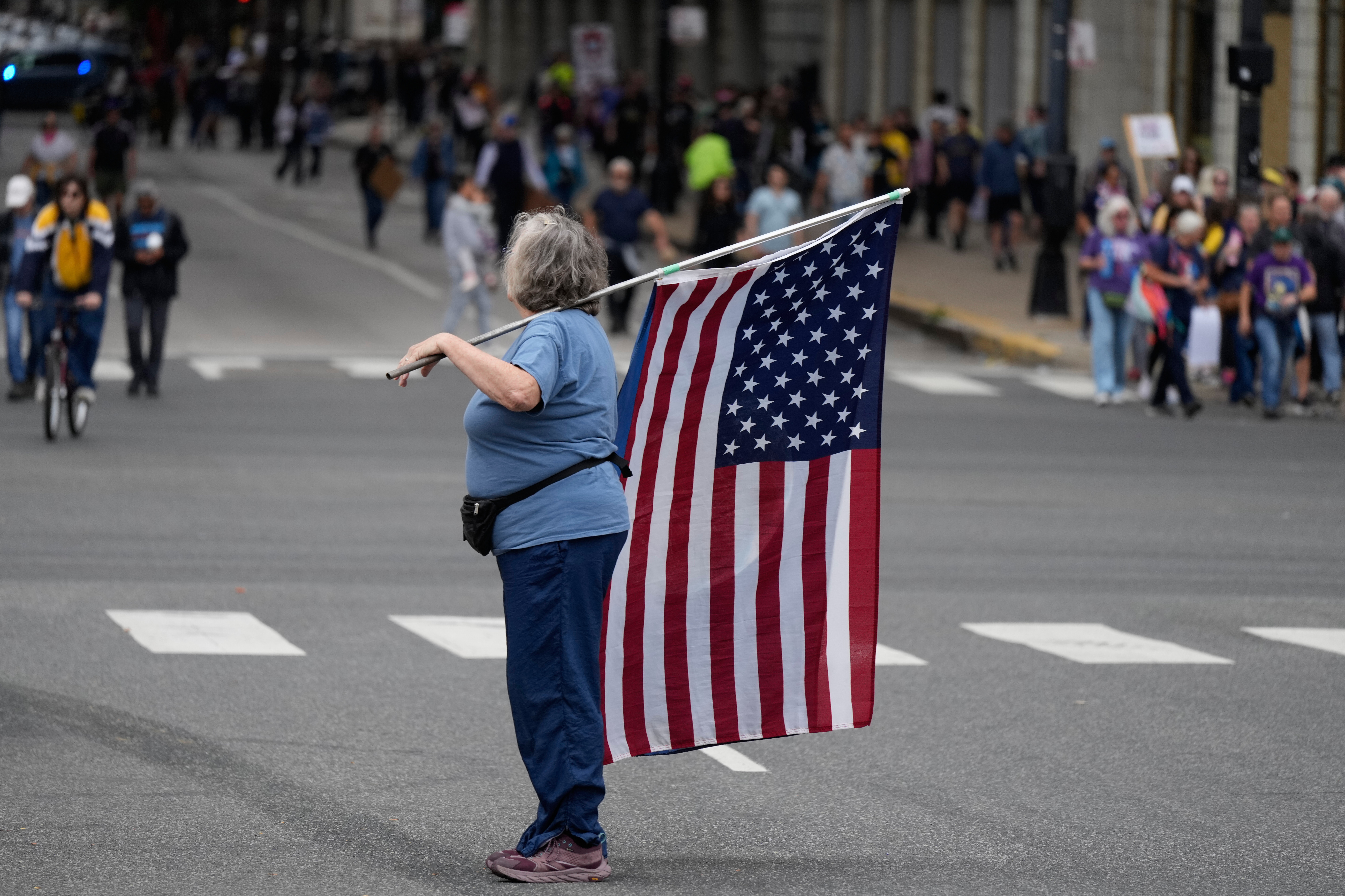 ‘No Kings’ protests against Trump bring a street party vibe to cities nationwide