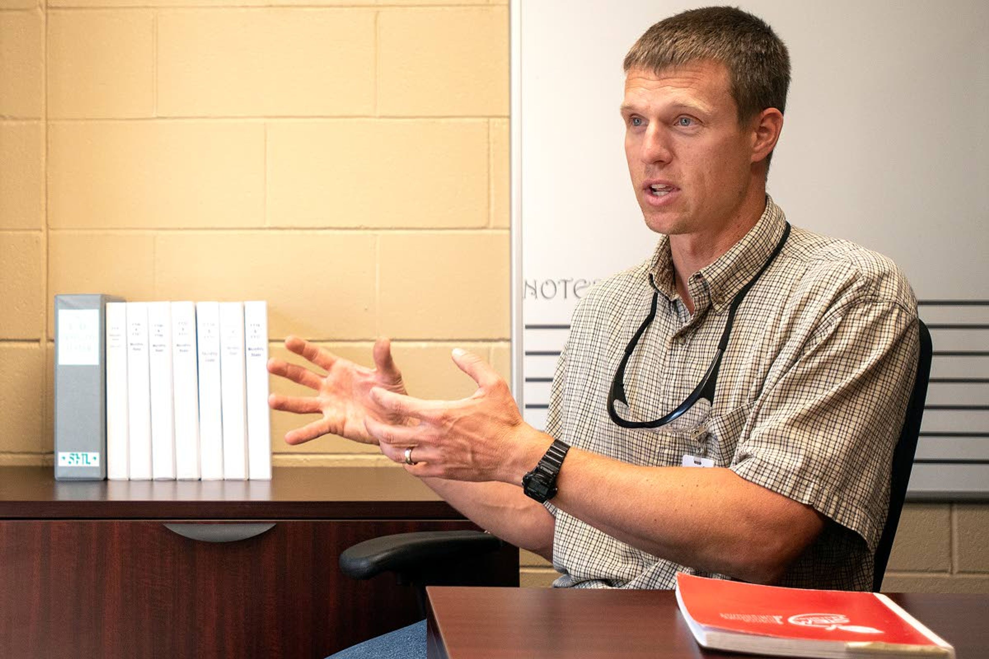 Matt Bruns, a science teacher at Troy Junior Senior High School, talks about his experience as an “extern” through the Idaho STEM Action Center’s pilot program this summer at Vista Outdoor in Lewiston.