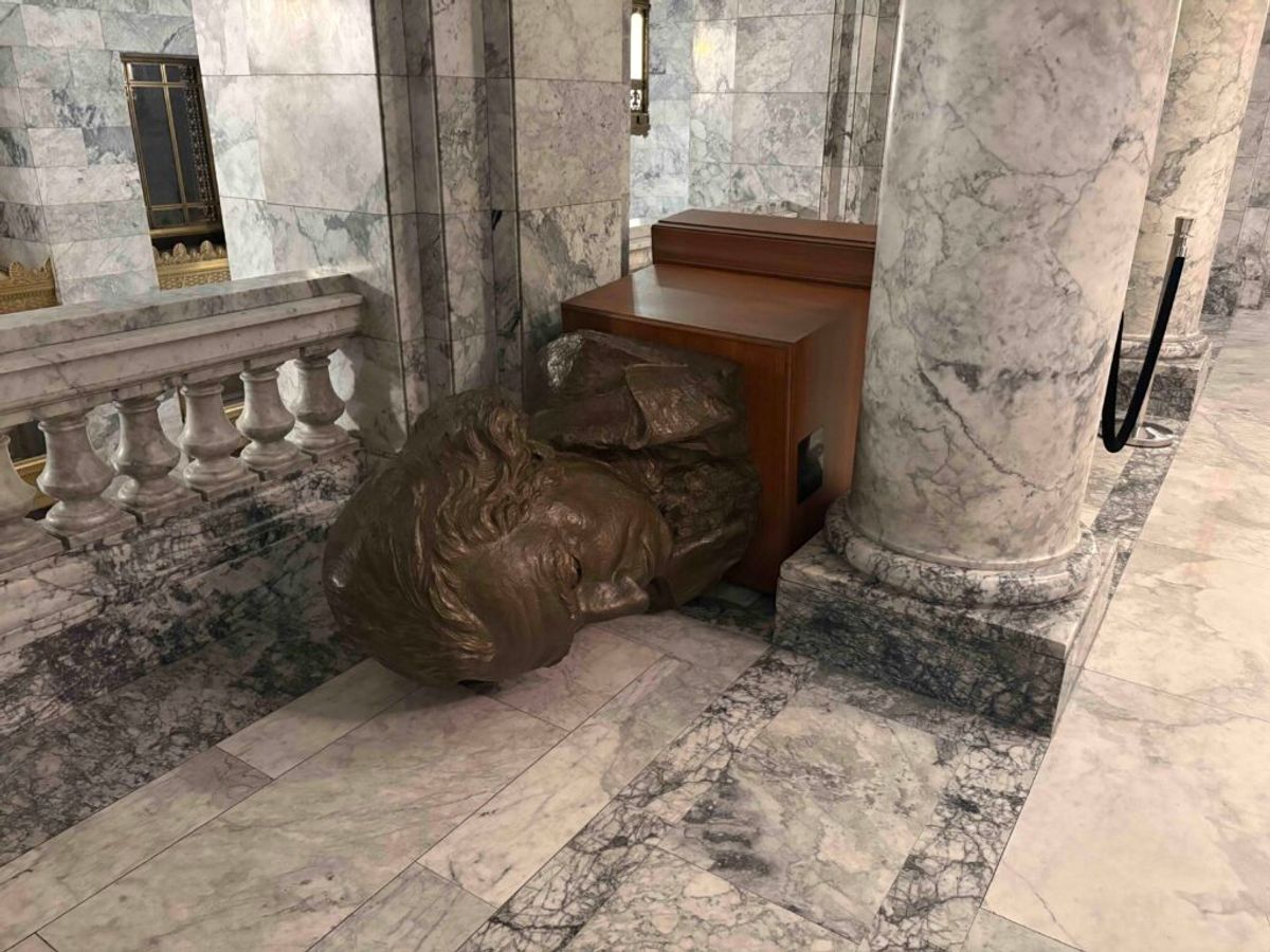 Toll could be nearly $1M from vandalism in Washington state Capitol
