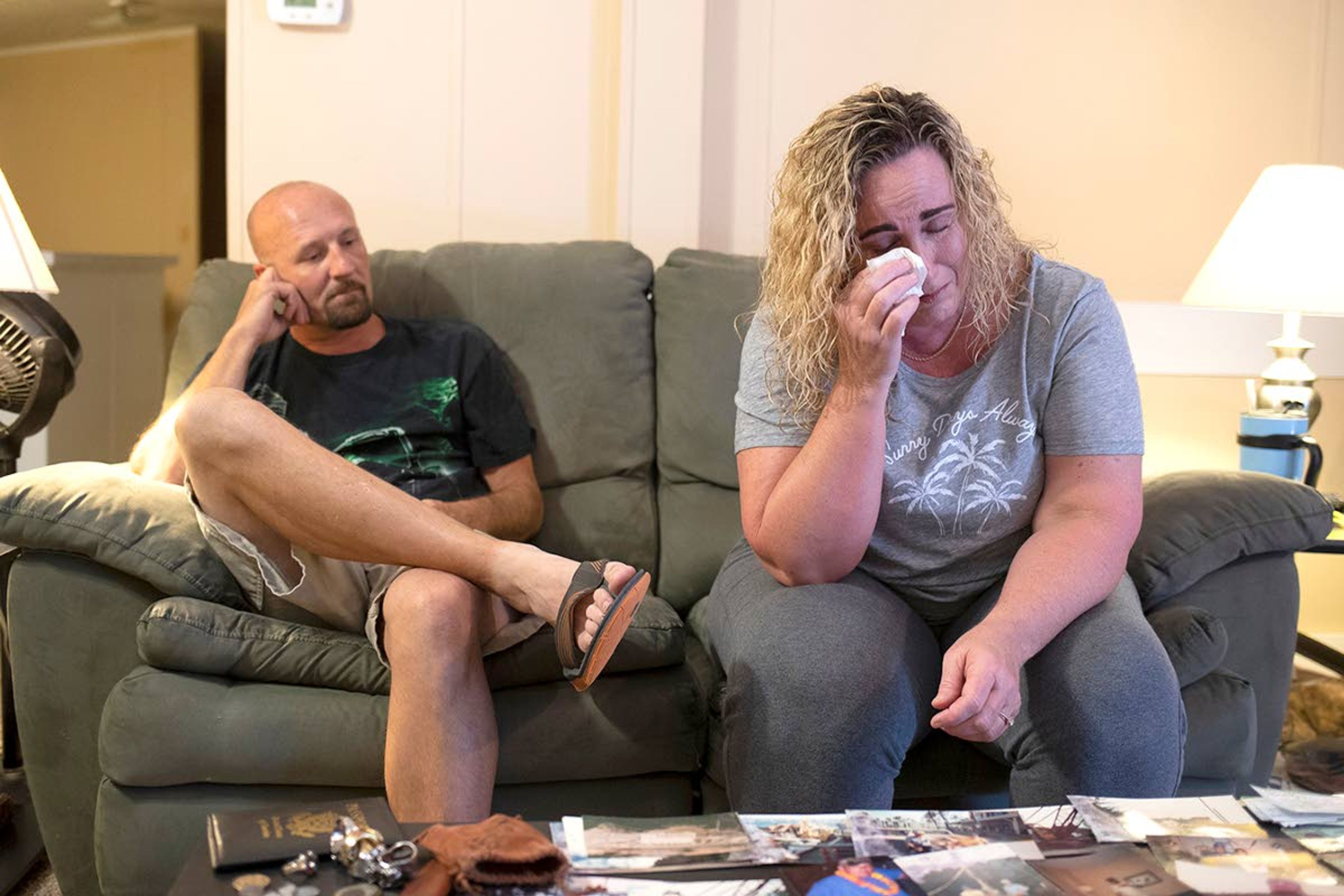 “I really thought we were all going to die that day,” Christal Collins, says of the day her father wounded her and her fiance, Allen Holtzman, then took his own life.