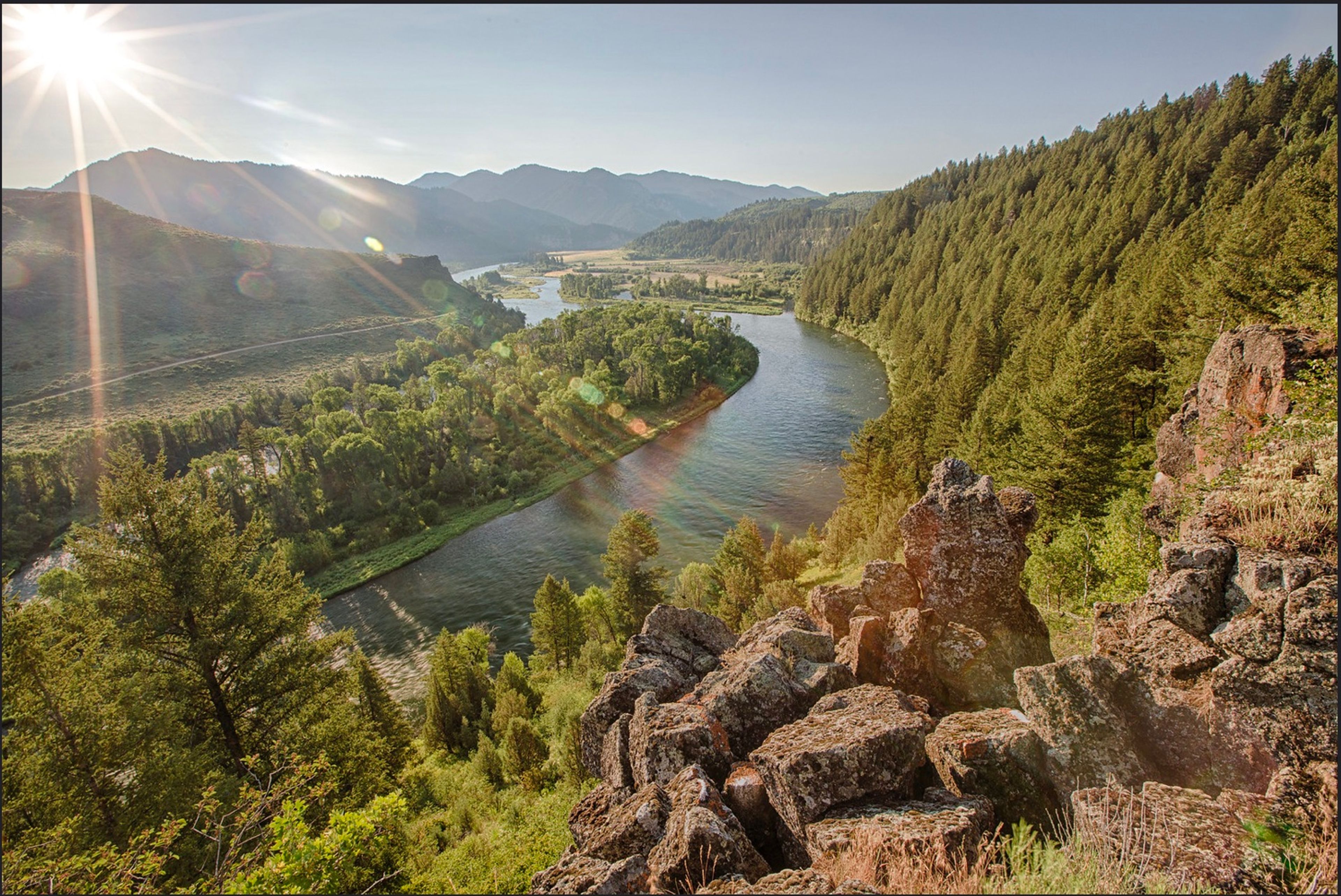 The South Fork of the Snake River runs for more than 60 miles across southeastern Idaho.