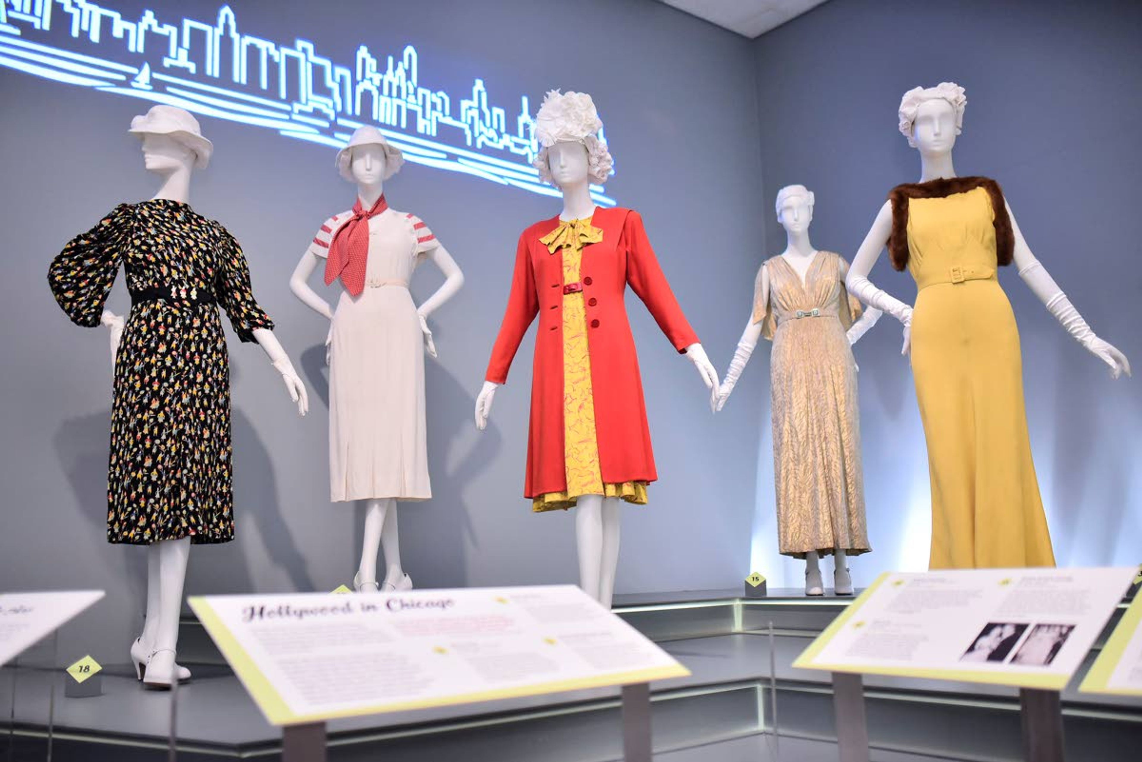 "Silver Screen to Mainstream: American Fashion in the 1930s and 40s," the Chicago History Museum's newest exhibit, showcases fashions from Paris, New York, Chicago, and Hollywood, and tracks how Hollywood's glamorous reach extended to all classes in the '30s and 1940s.