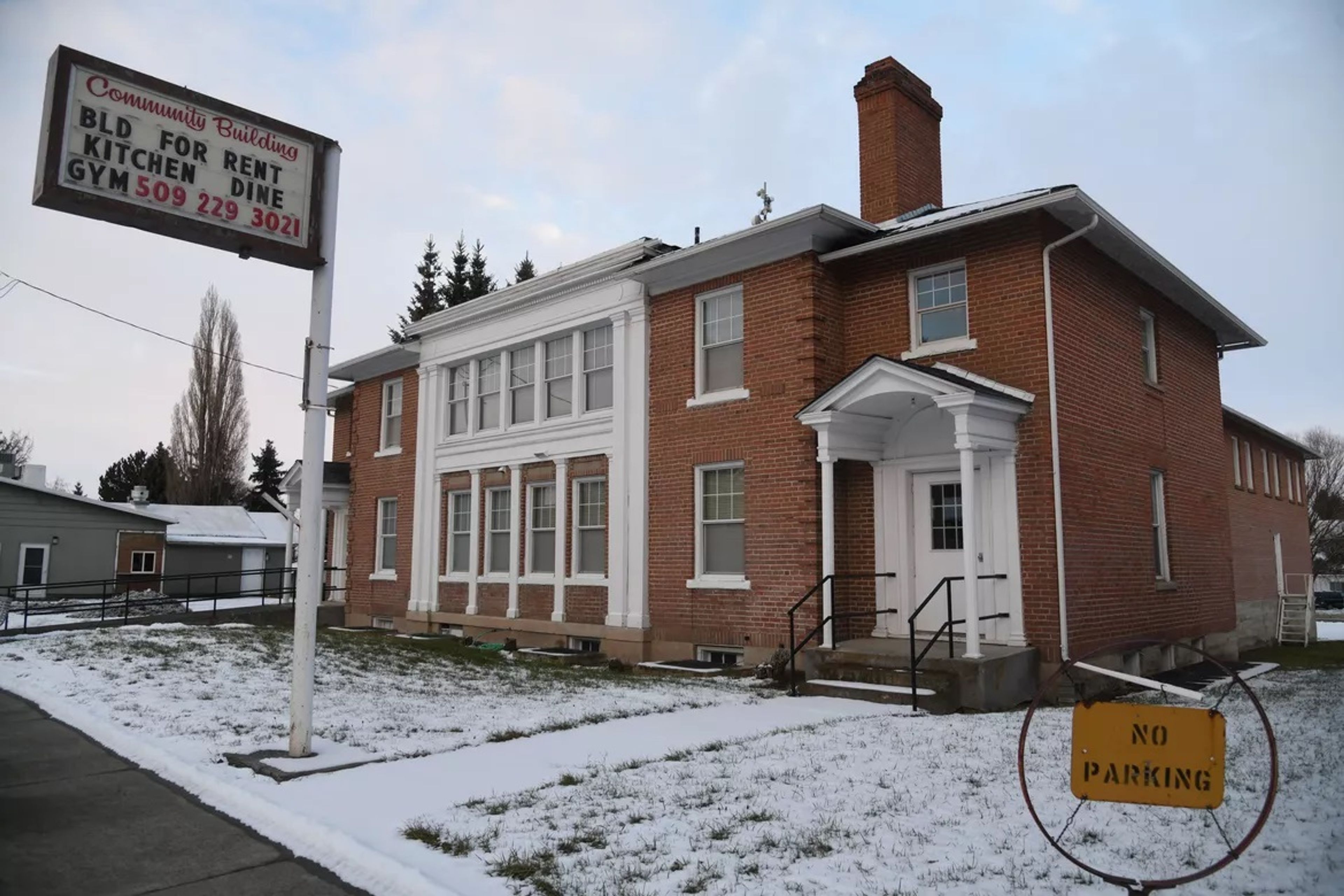 The Uniontown Community Building is seen Wednesday. Built in 1922, the building can be rented for events and hosts the town’s annual sausage feed the first Sunday of March.