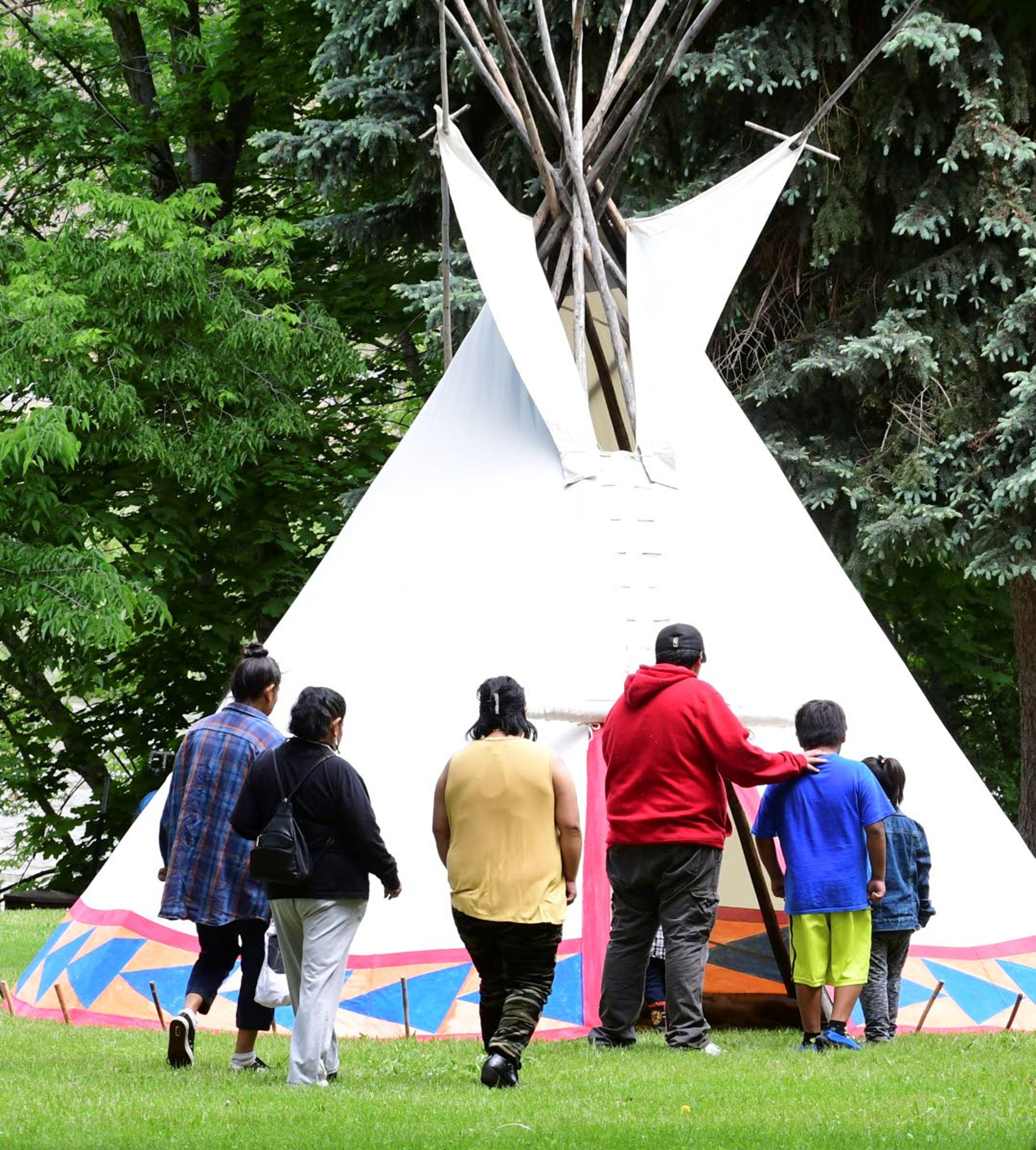 Tipis were on display, with demonstrations on how they are assembled and used, during Culture Day at Nez Perce Historic Park in Spalding. The event is intended as a celebration of the Nez Perce Tribe’s culture and heritage.