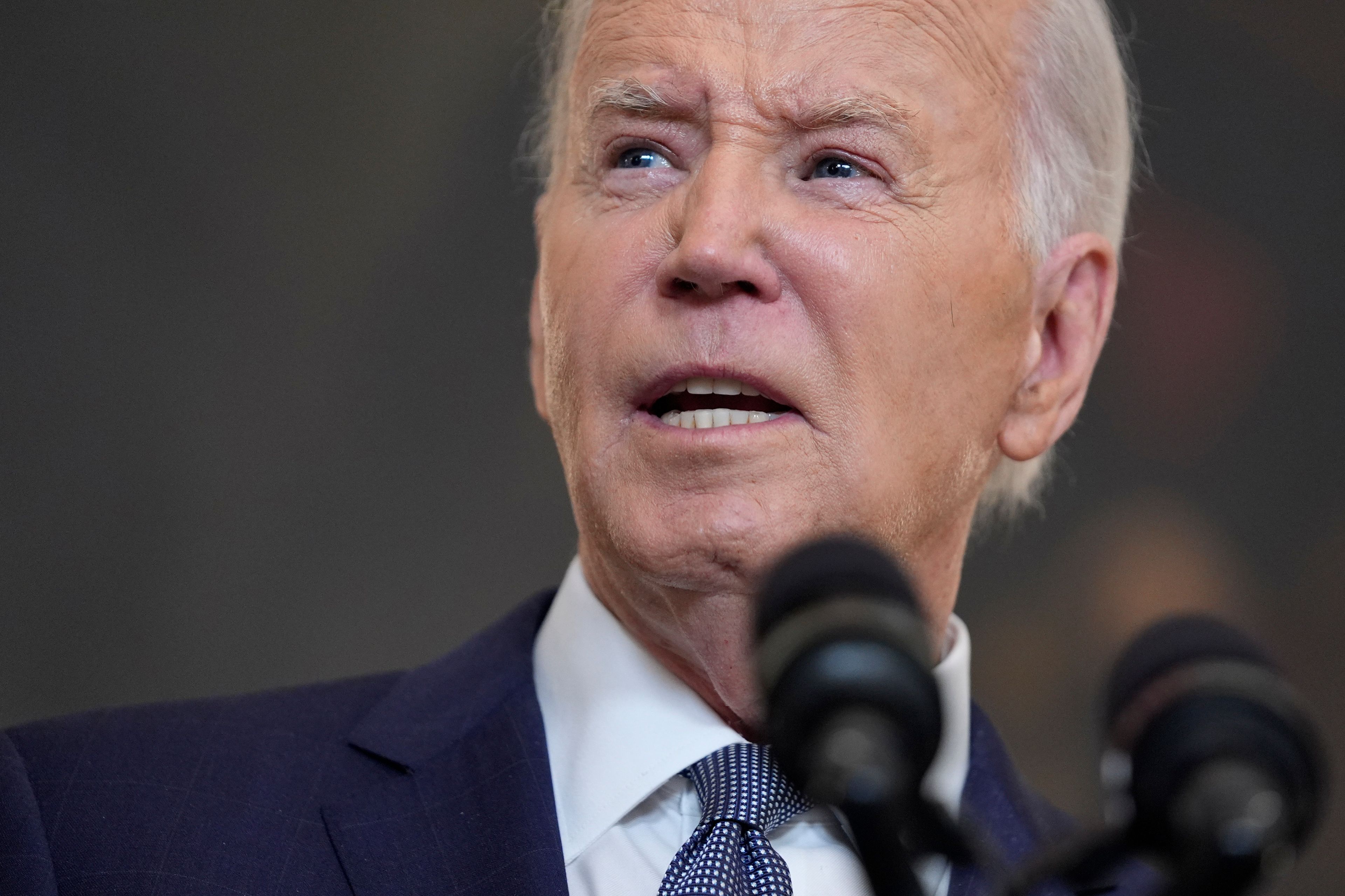 President Joe Biden delivers remarks on the verdict in former President Donald Trump's hush money trial and on the Middle East, from the State Dining Room of the White House, Friday, May 31, 2024, in Washington. (AP Photo/Evan Vucci)