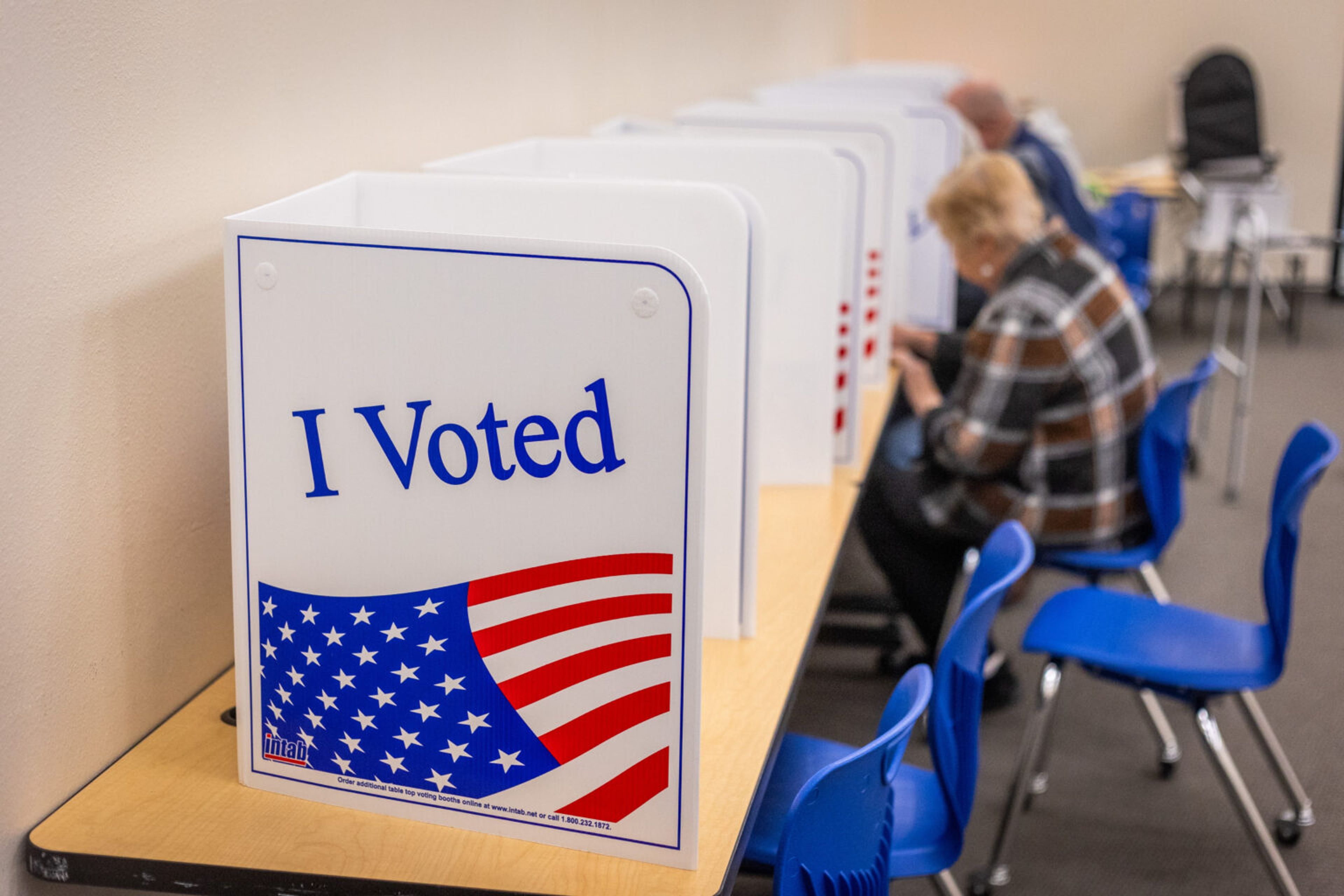 Citizens take part in the voting process Tuesday, May 21, 2024 at Thunder Ridge High School in Idaho Falls.