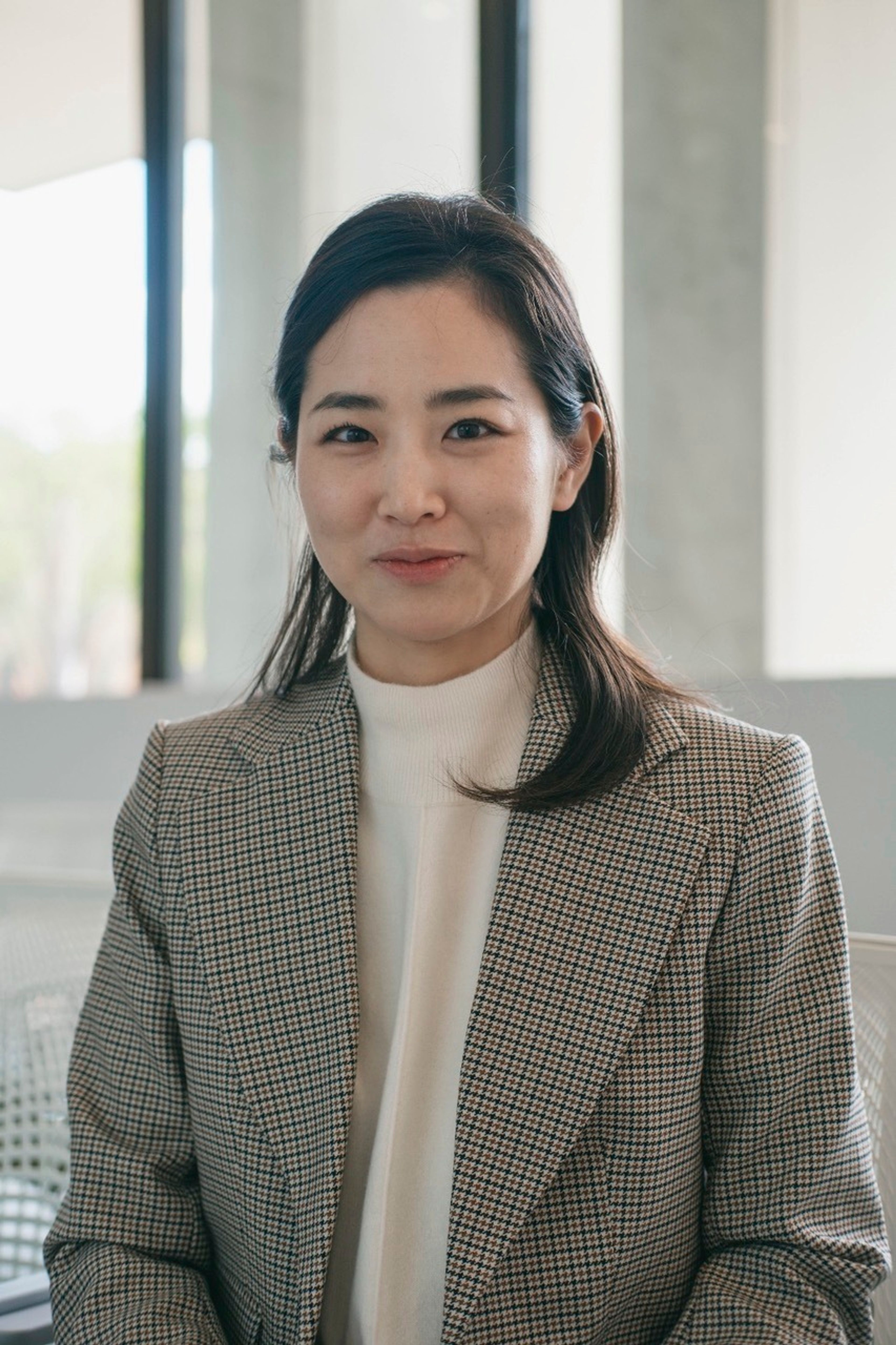 Hayami Koga, a postdoctoral research fellow at the Harvard Center for Population and Development Studies, poses for a portrait in Cambridge, Mass., on May 23, 2023.