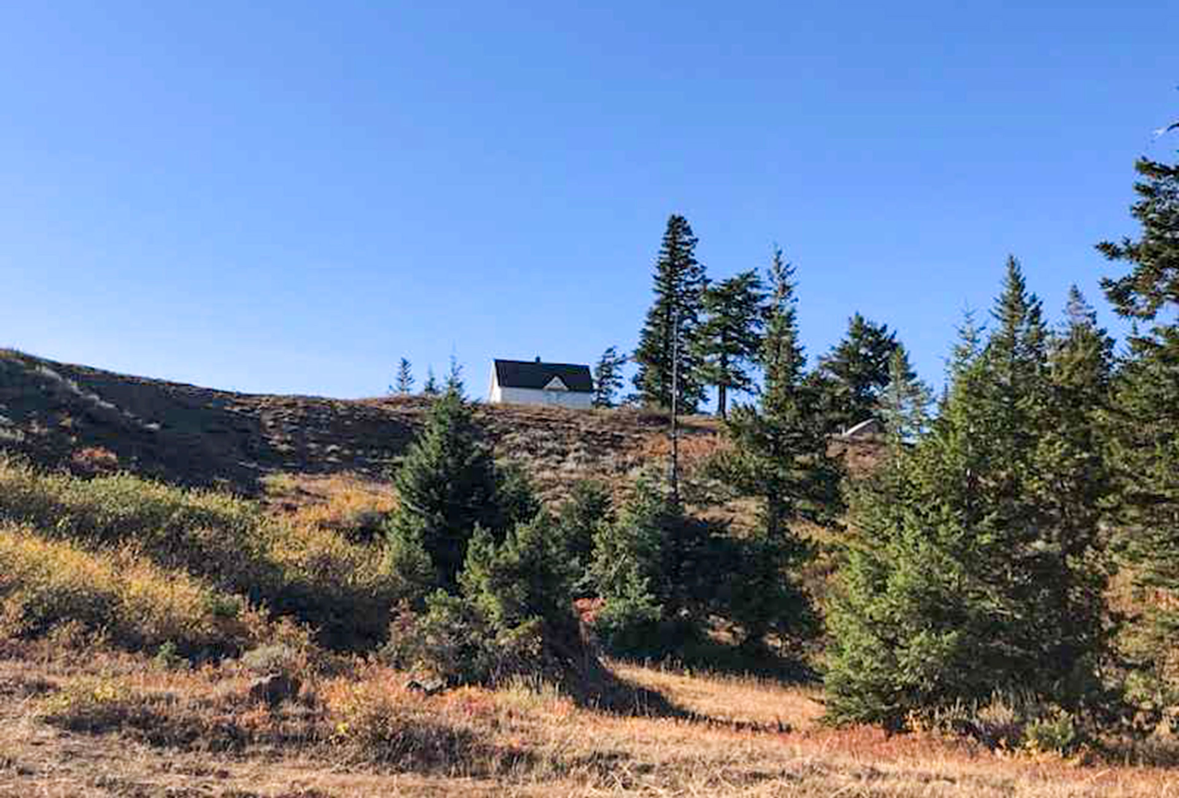 Wenatchee Guard Station is seen from a distance.