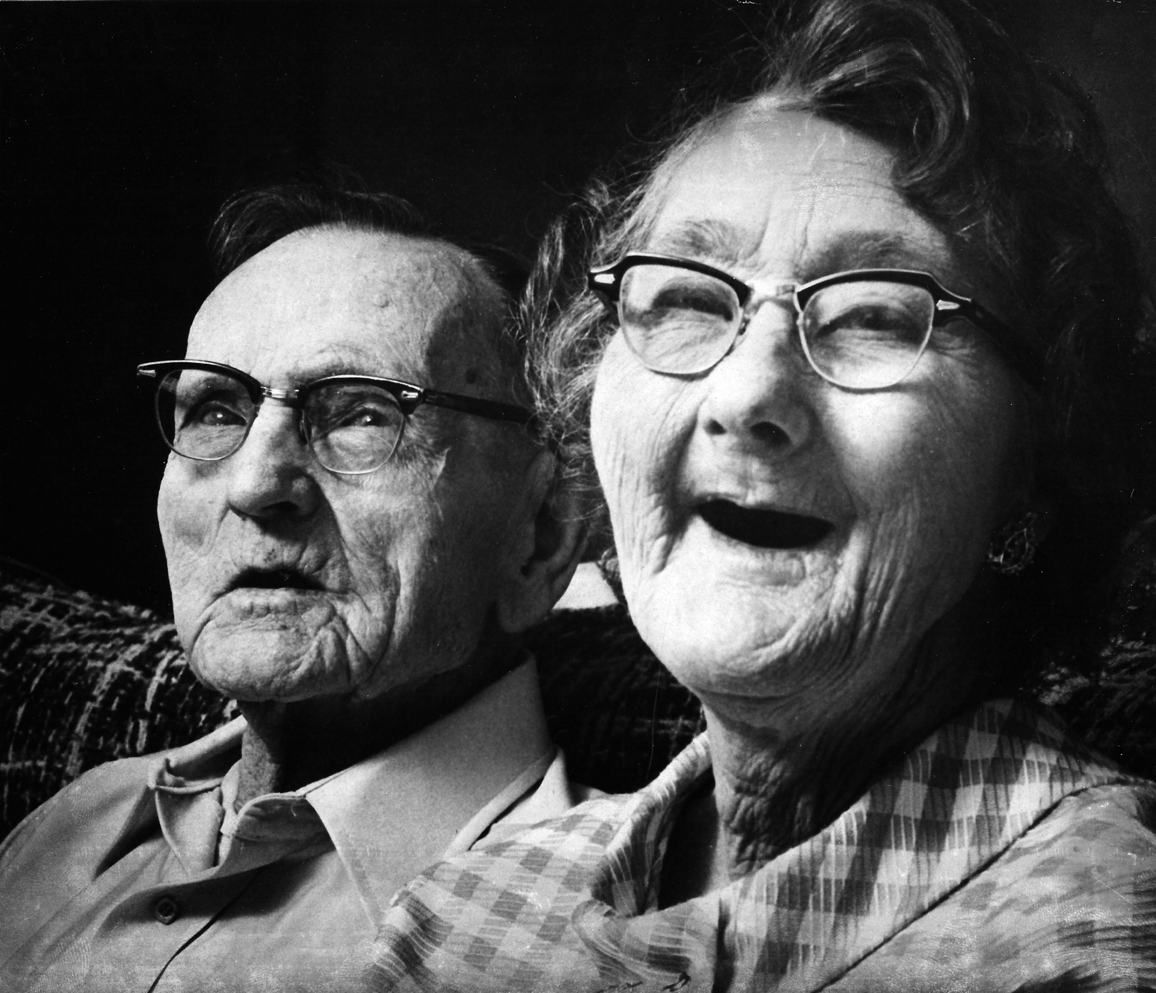 Albert and Pearl Beard sit side by side in their apartment at the Lewiston Convalescent Center in this photo published in the Dec. 25, 1978, Lewiston Tribune. The couple's story was featured in reporter Thomas W. Campbell's Elders series as they prepared to celebrate their 63rd wedding anniversary. The two were married in 1915 in her parents' home in Swifton, Ark., and moved West in 1922. They raised a son and a daughter, and spent most of their working lives as custodians at the Raymond Hotel in Lewiston. She said, "We get along. We decided to get married and live together, no matter what. Stayin' married doesn't happen so much anymore. I don't believe in this gettin' up and goin'." Readers who would like to share their historical photos (20 years or older) from throughout the region may do so by emailing them to blasts@lmtribune.com or submitting them to: Blast from the Past, P.O. Box 957, Lewiston, ID 83501. Questions? Call Jeanne M. DePaul at (208) 848-2221.