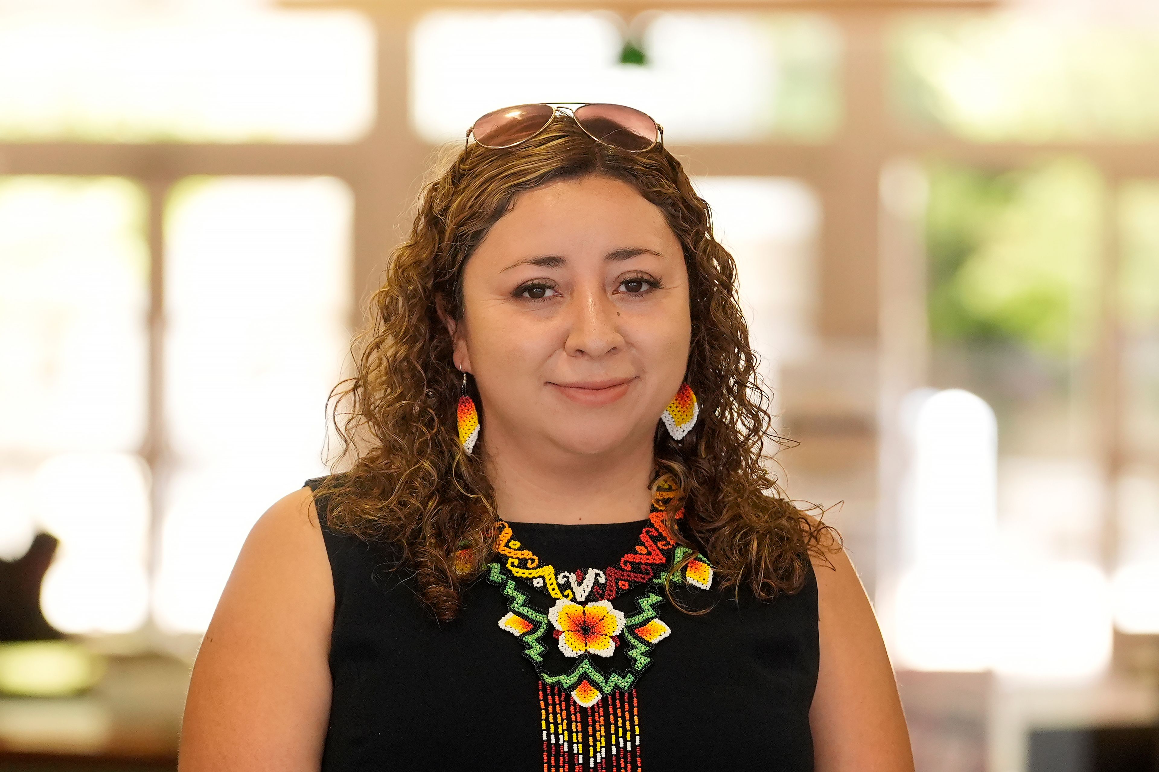 Melissa Camacho poses for photos at the City College of San Francisco's Mission Center in San Francisco, Thursday, Aug. 8, 2024.