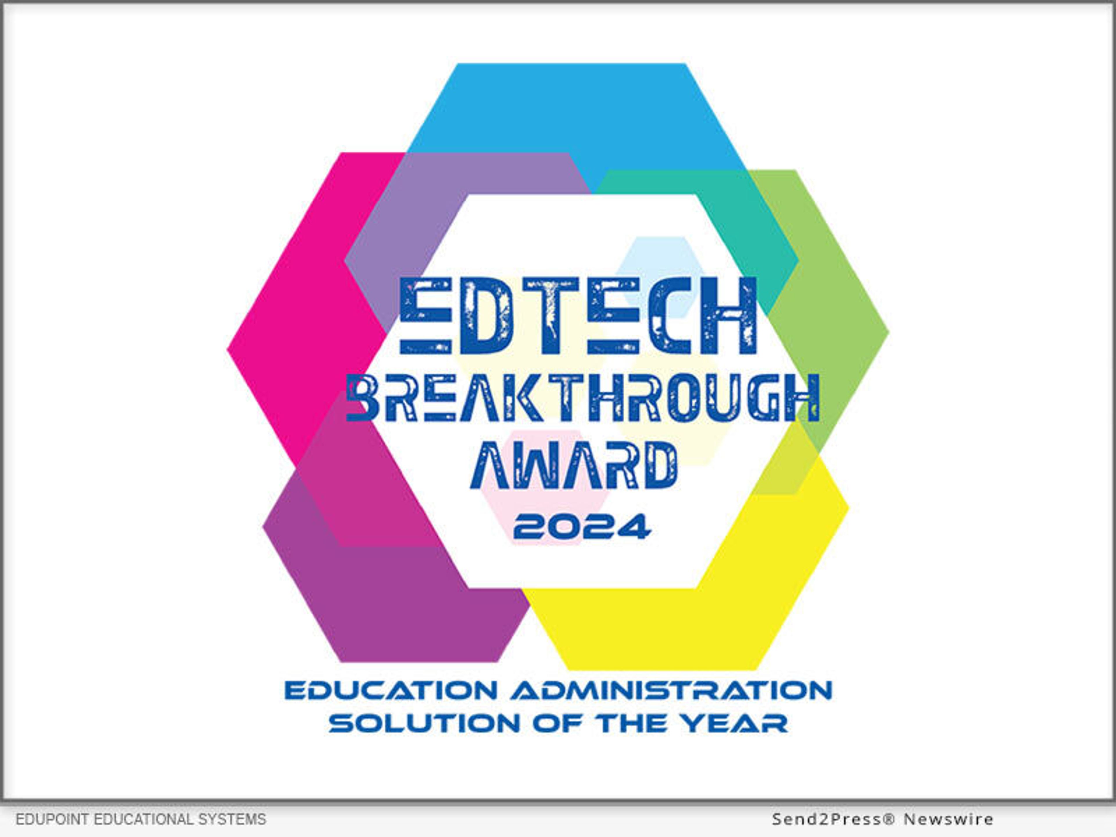 MESA, Ariz., June 6, 2024 (SEND2PRESS NEWSWIRE) -- Edupoint® Educational Systems, creator of the industry-leading Synergy® Education Platform for K-12 student information and learning management, today announced that its Synergy Student Information System has been selected as winner of the "Education Administration Solution of the Year" award in the 6th annual EdTech Breakthrough Awards program conducted by EdTech Breakthrough, a leading market intelligence organization that recognizes the top companies and solutions in the global educational technology market.