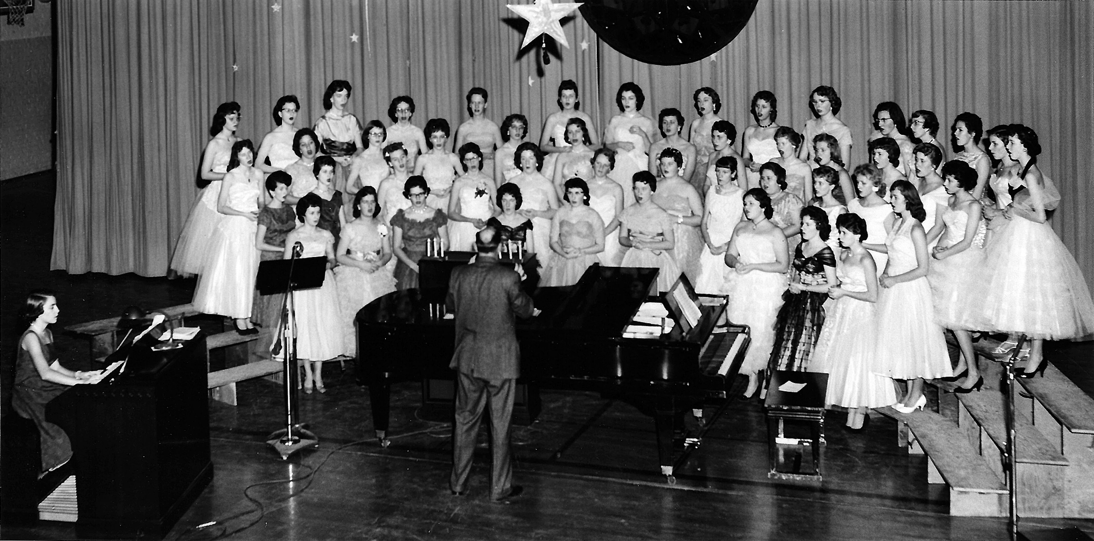 The Lewiston High School girls’ choir performs at the school’s vocal music department annual Christmas concert in this photo published in the Dec. 20, 1958, Lewiston Tribune. An accompanying story noted the Dec. 19 concert was about 90 minutes long and was attended by an audience estimated at 600 people. The a cappella choir and mixed ensemble also performed and 10 solo numbers were included in the program as well. The girls’ choir was under the direction of Robert E. Harris and it was accompanied by Pat Carpenter at the organ. “The mixed ensemble walked on a darkened stage carrying candles to lend a dramatic effectiveness to their rendition of a medley of carols,” according to the story. Readers who would like to share their historical photos (20 years or older) from throughout the region may do so by emailing them to blasts@lmtribune.com or submitting them to: Blast from the Past, P.O. Box 957, Lewiston, ID 83501. Questions? Call Jeanne M. DePaul at (208) 848-2221.