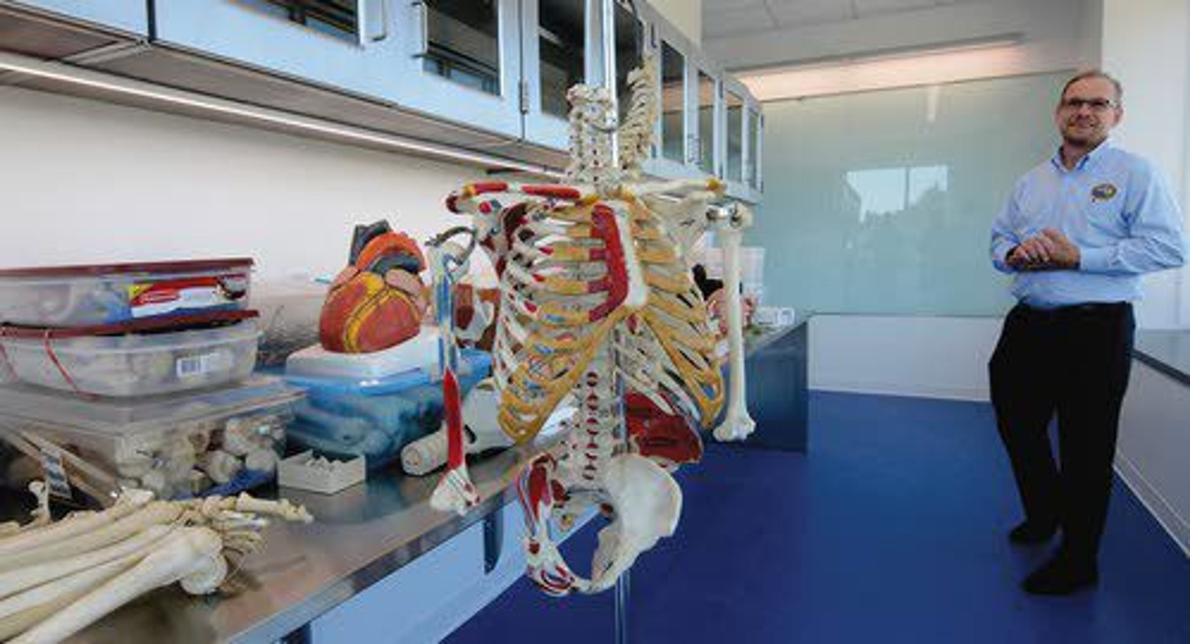 Not all learning is via electronic means, as students will still use anatomy models.