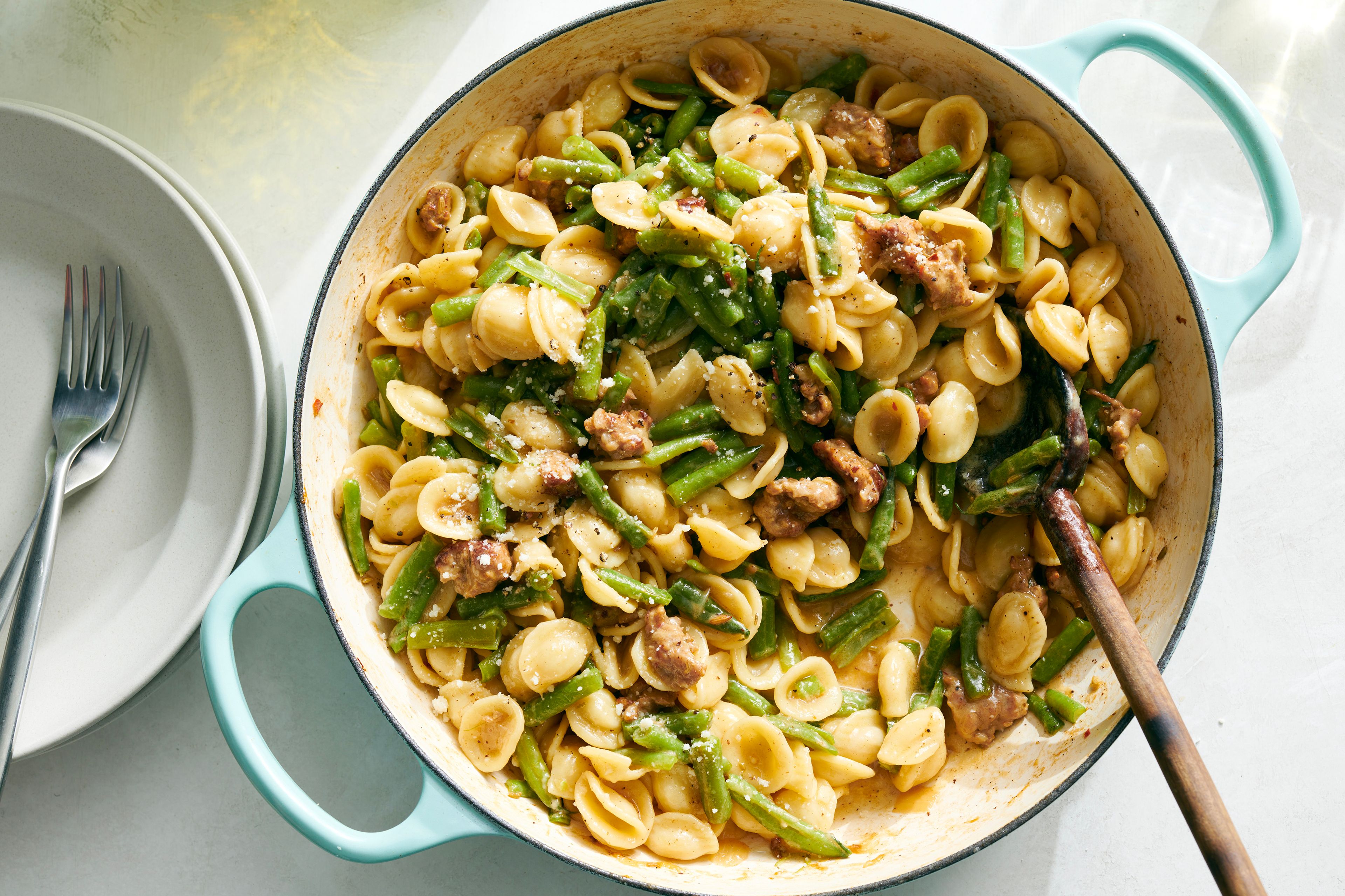 Perfect pasta: a recipe for pasta with green bean ragù