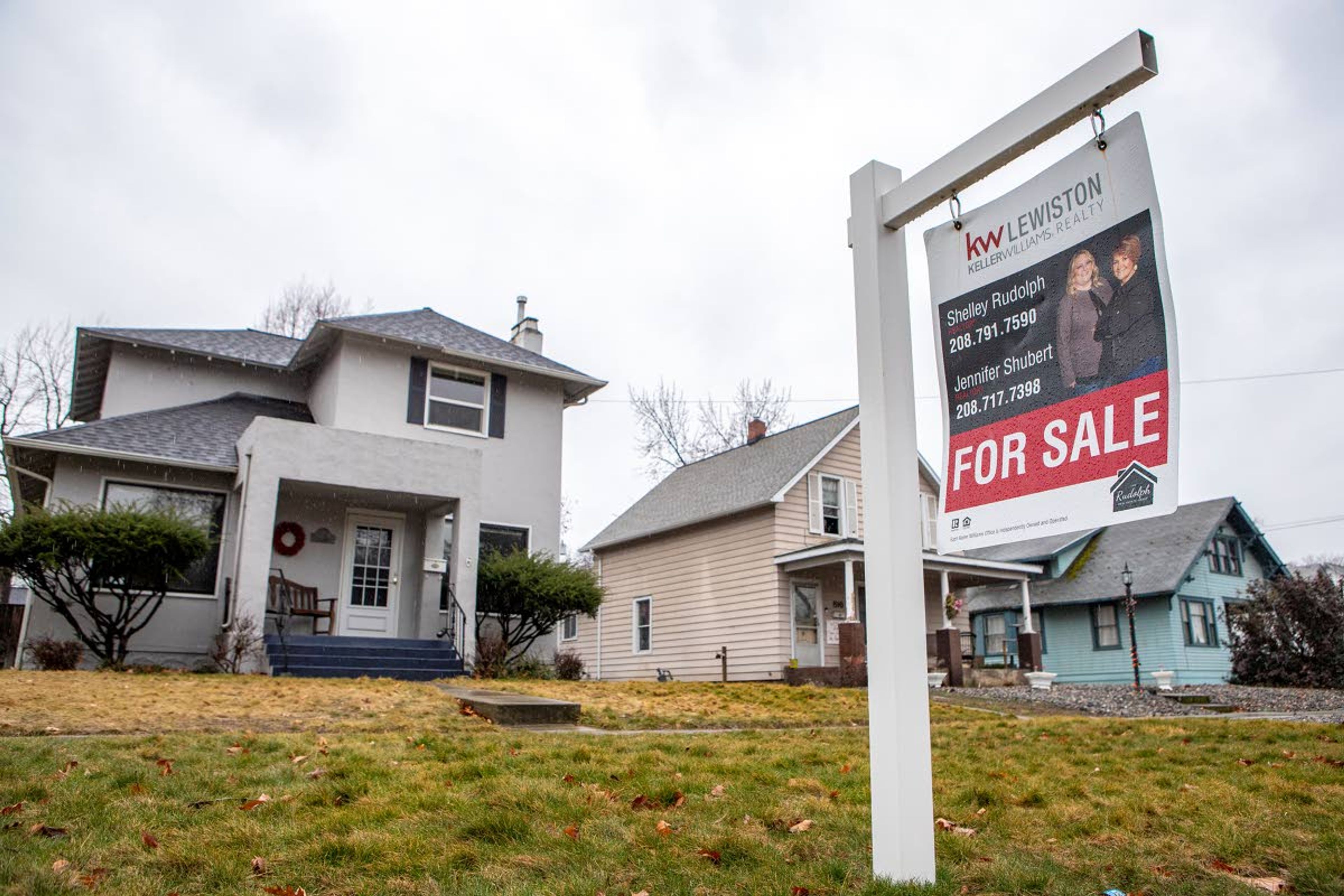 A Keller Williams Realty sale sign indicated this home on 10th Avenue in Lewiston is on the market. As of January, the average price of a home in Nez Perce County reached $395,469, pricing many low- and middle-income families out of the market.