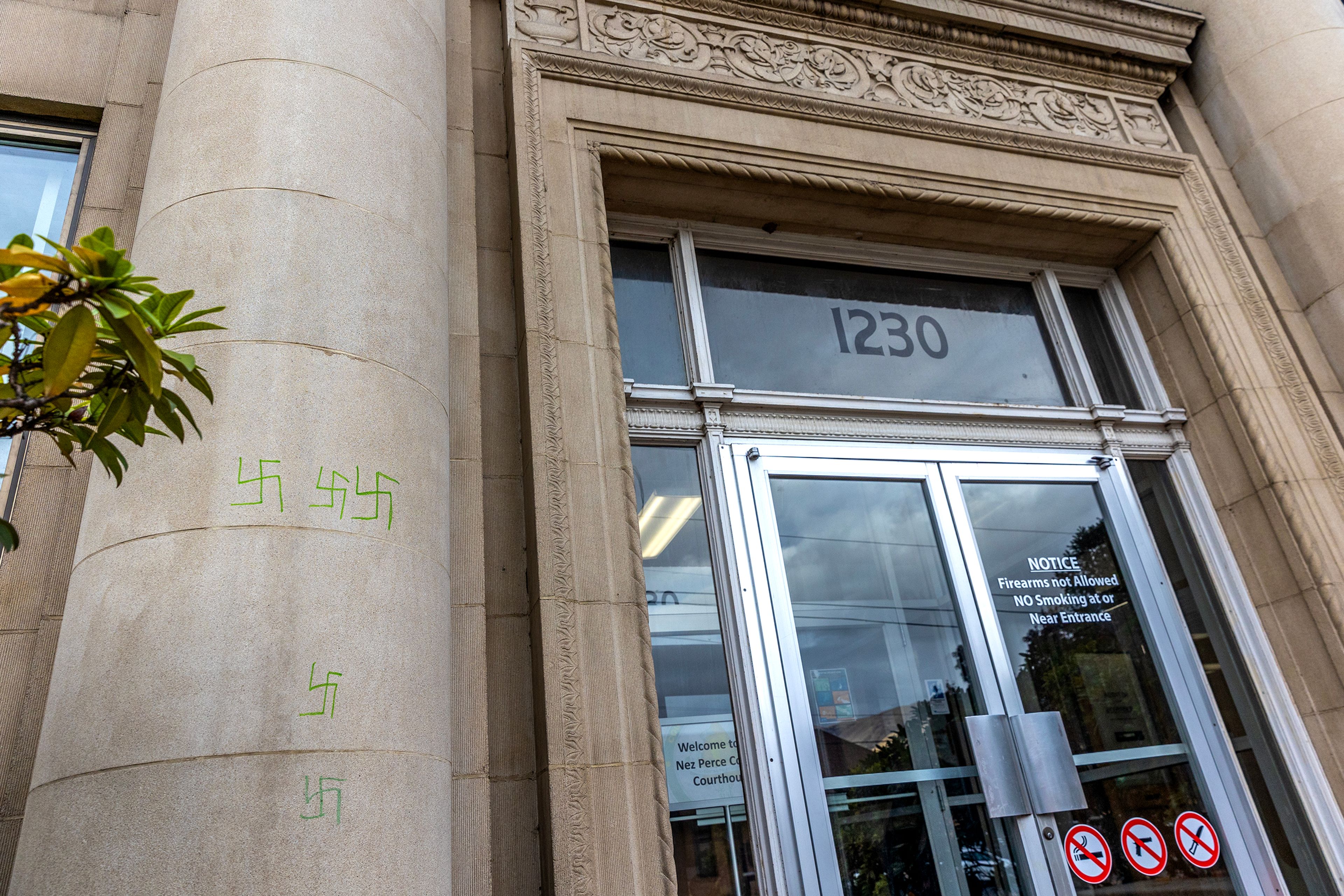 Vandalism at courthouse being investigated 