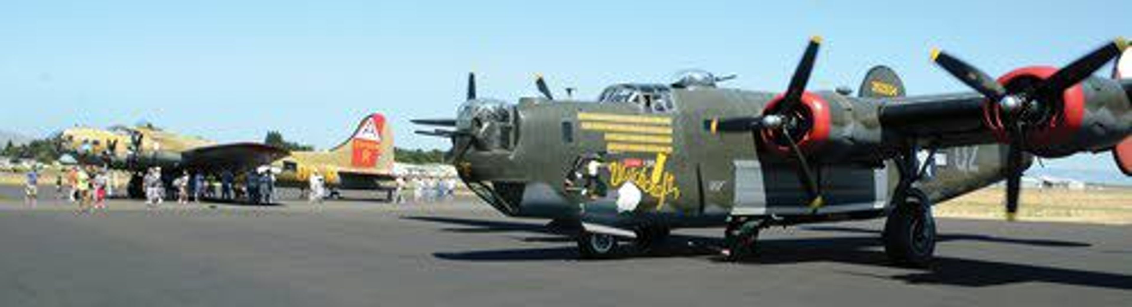 Several Collings Foundation World War II bombers will also be at Lewiston during this weekend’s fly-in. People will be able to crawl inside the bombers — or ride in them for prices starting at about $400.