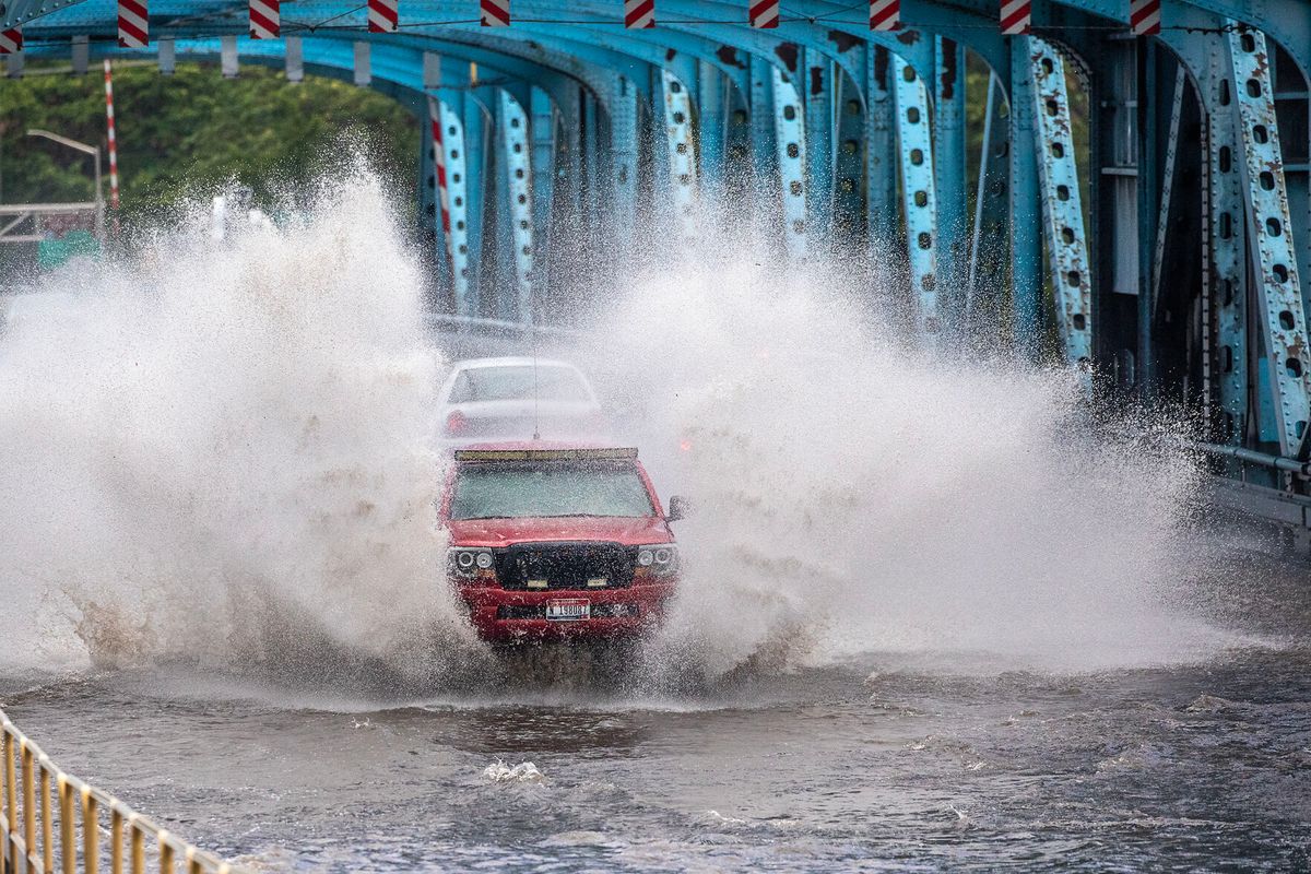 Torrential rain leads to flooding