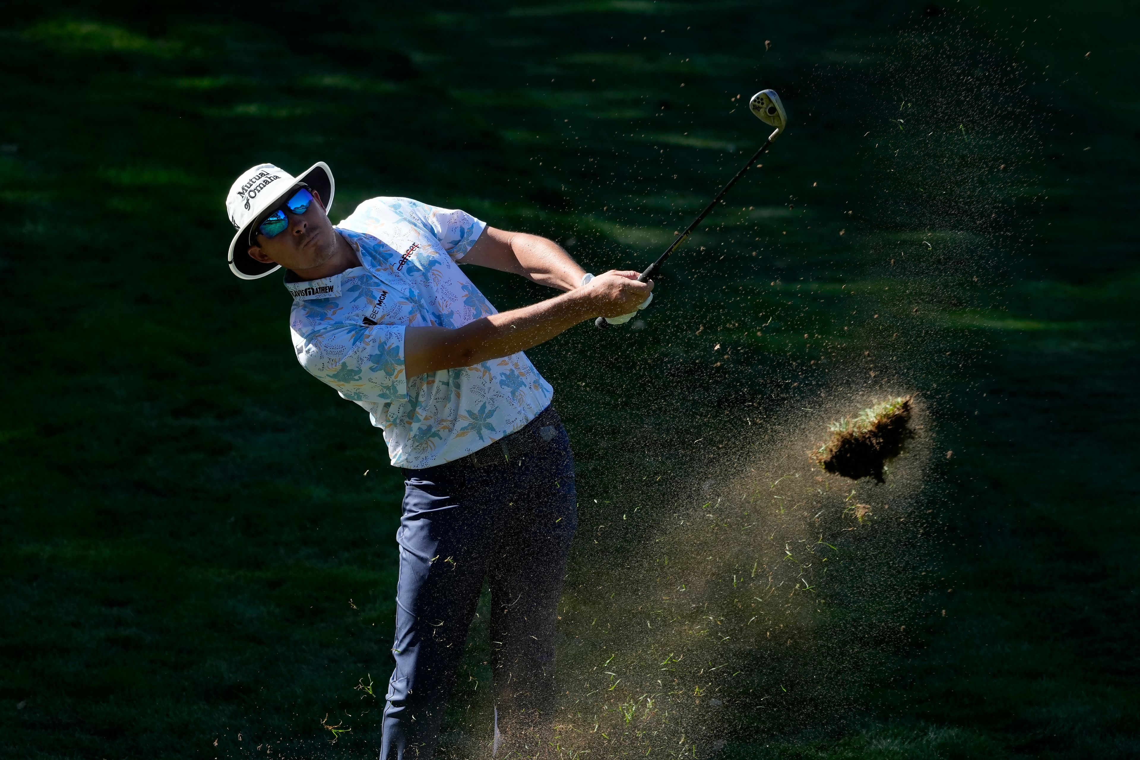 Joel Dahmen is shown here hitting from the 14th fairway during the first round of the Procore Championship PGA golf tournament Sept. 12 at the Silverado Resort North Course in Napa, Calif.