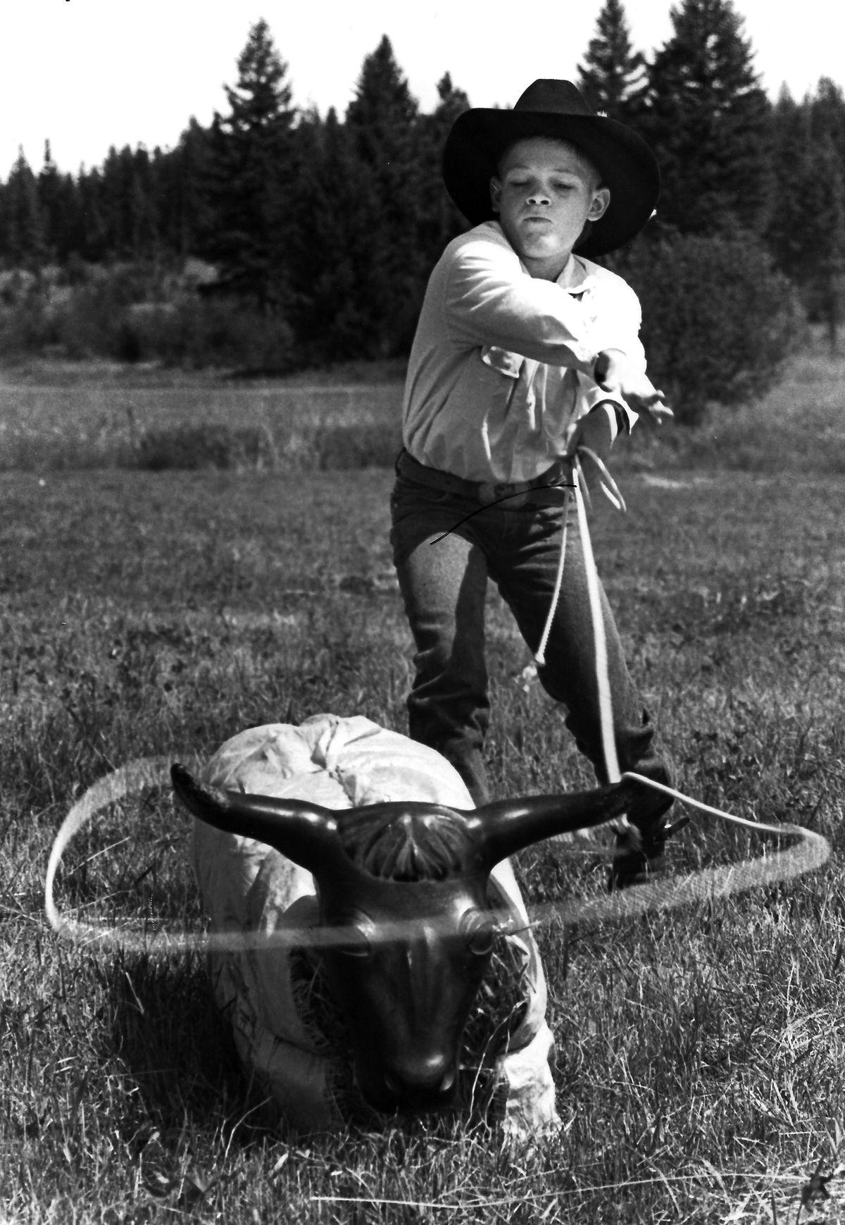 Blast from the Past / 1989: Young roper gets some practice