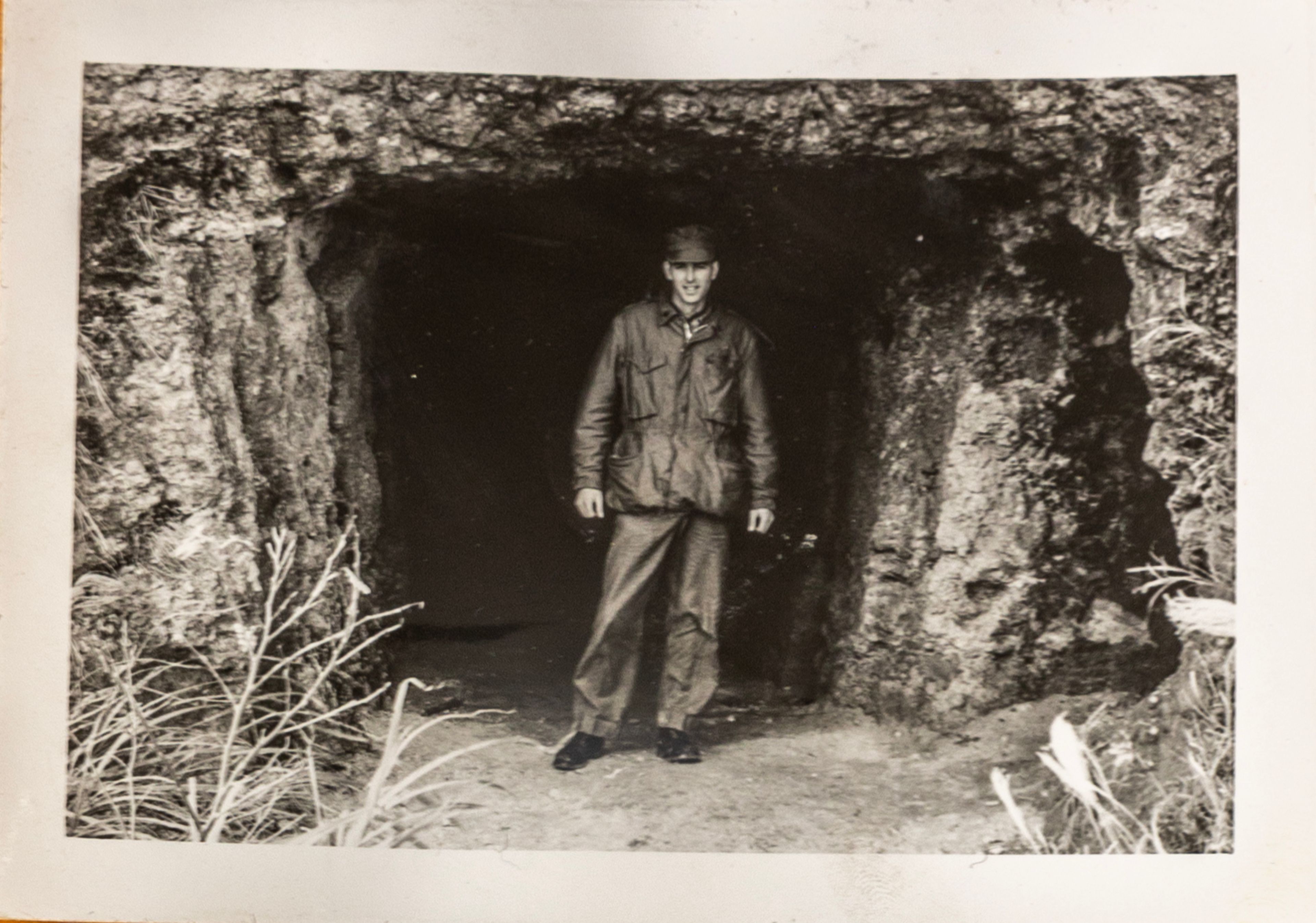 Ken McLaughlin is pictured during his time serving in the Korean War.