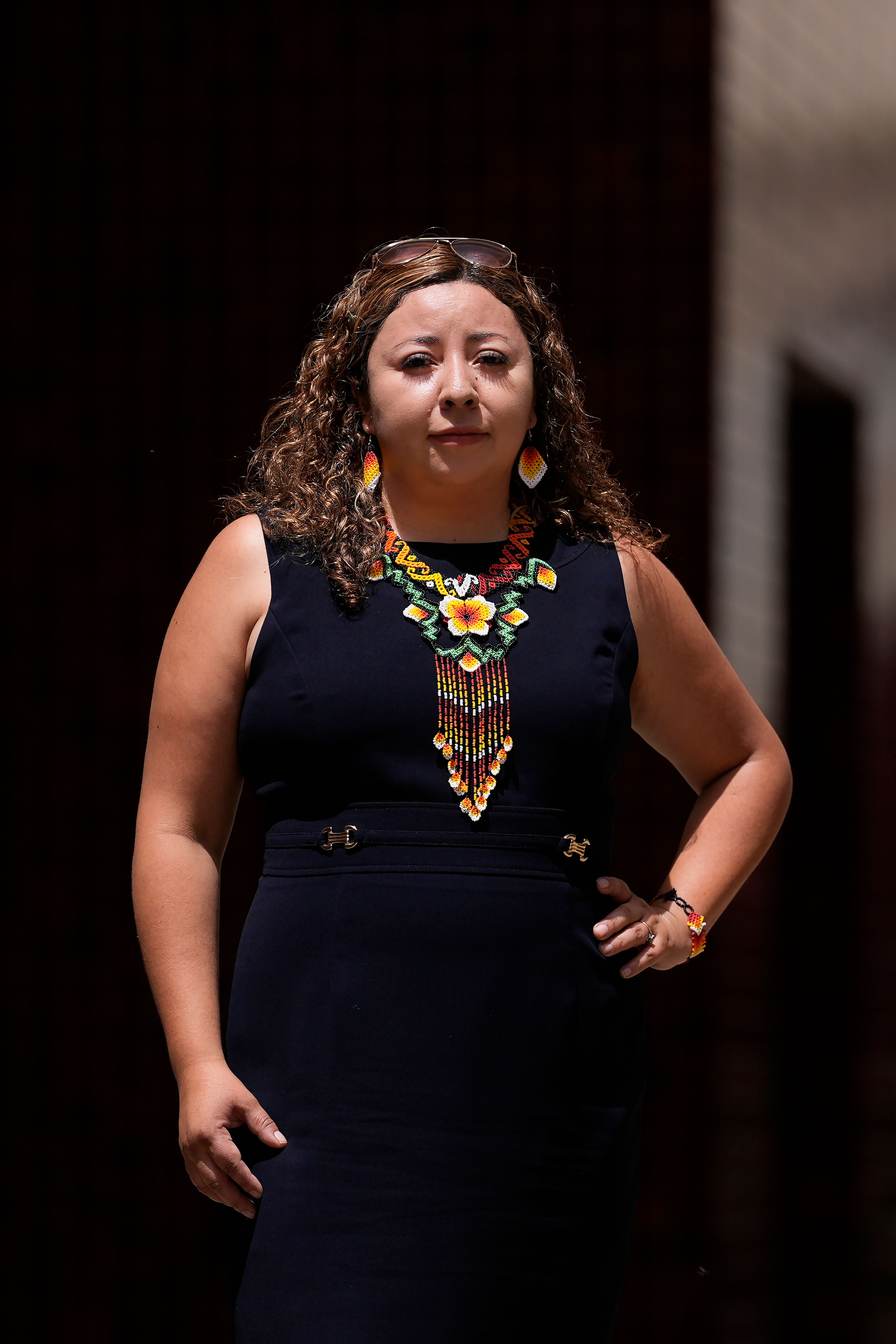 Melissa Camacho poses for photos at the City College of San Francisco's Mission Center in San Francisco, Thursday, Aug. 8, 2024.