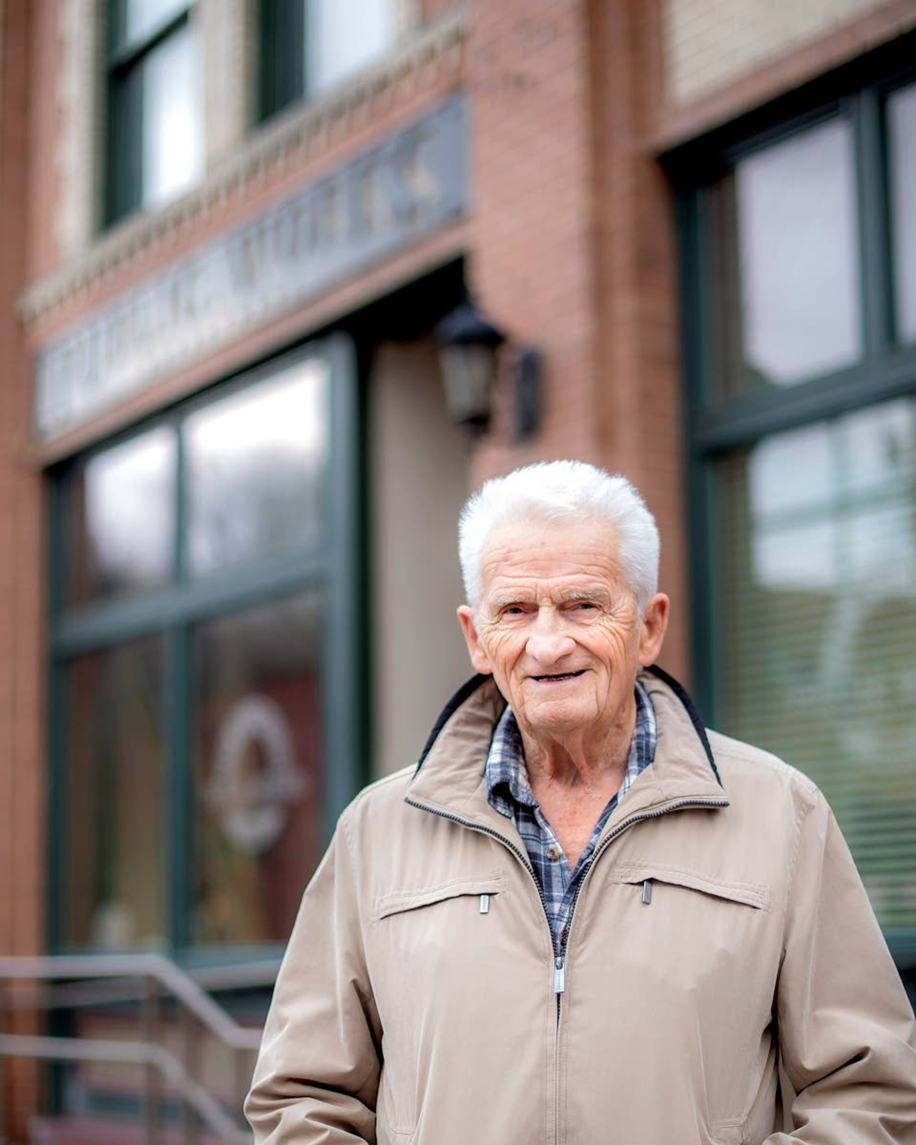 Former Lewiston city engineer Warren Watts, shown outside the Public Works building in downtown Lewiston last week, backed annexation.