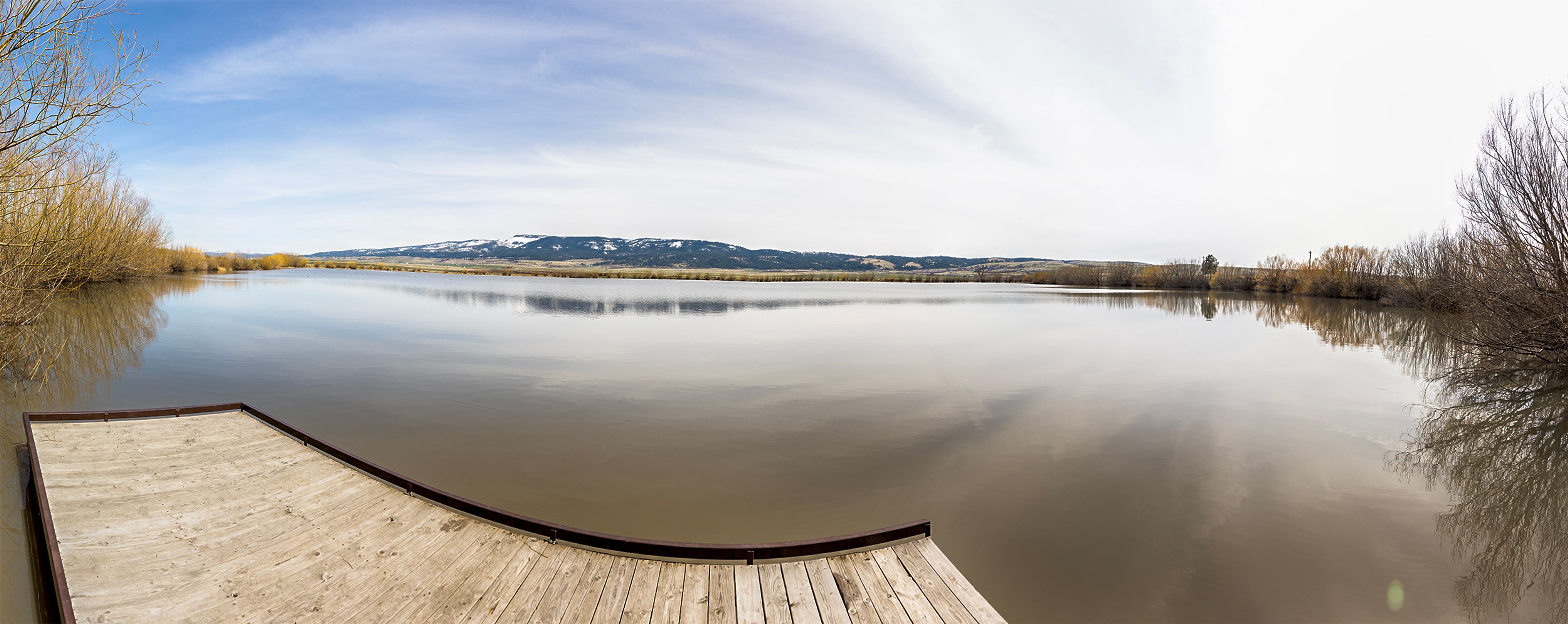 Tolo Lake is pictured in a panoramic photo created by sitting multiple photos together Wednesday, April 26, near Grangeville.