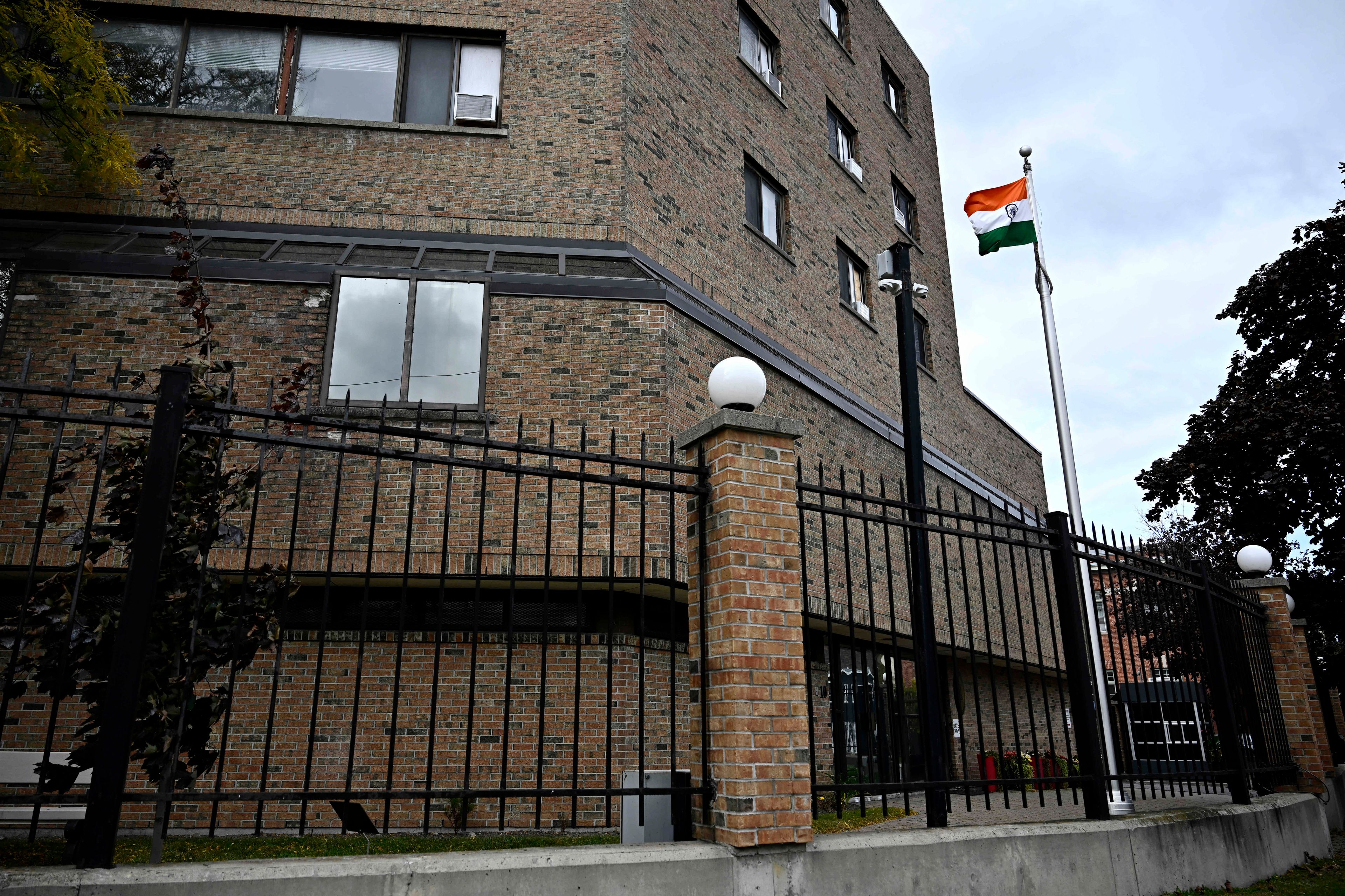 The High Commission of India in Canada is seen in Ottawa, Ontario, Monday, Oct. 14, 2024. (Justin Tang/The Canadian Press via AP)