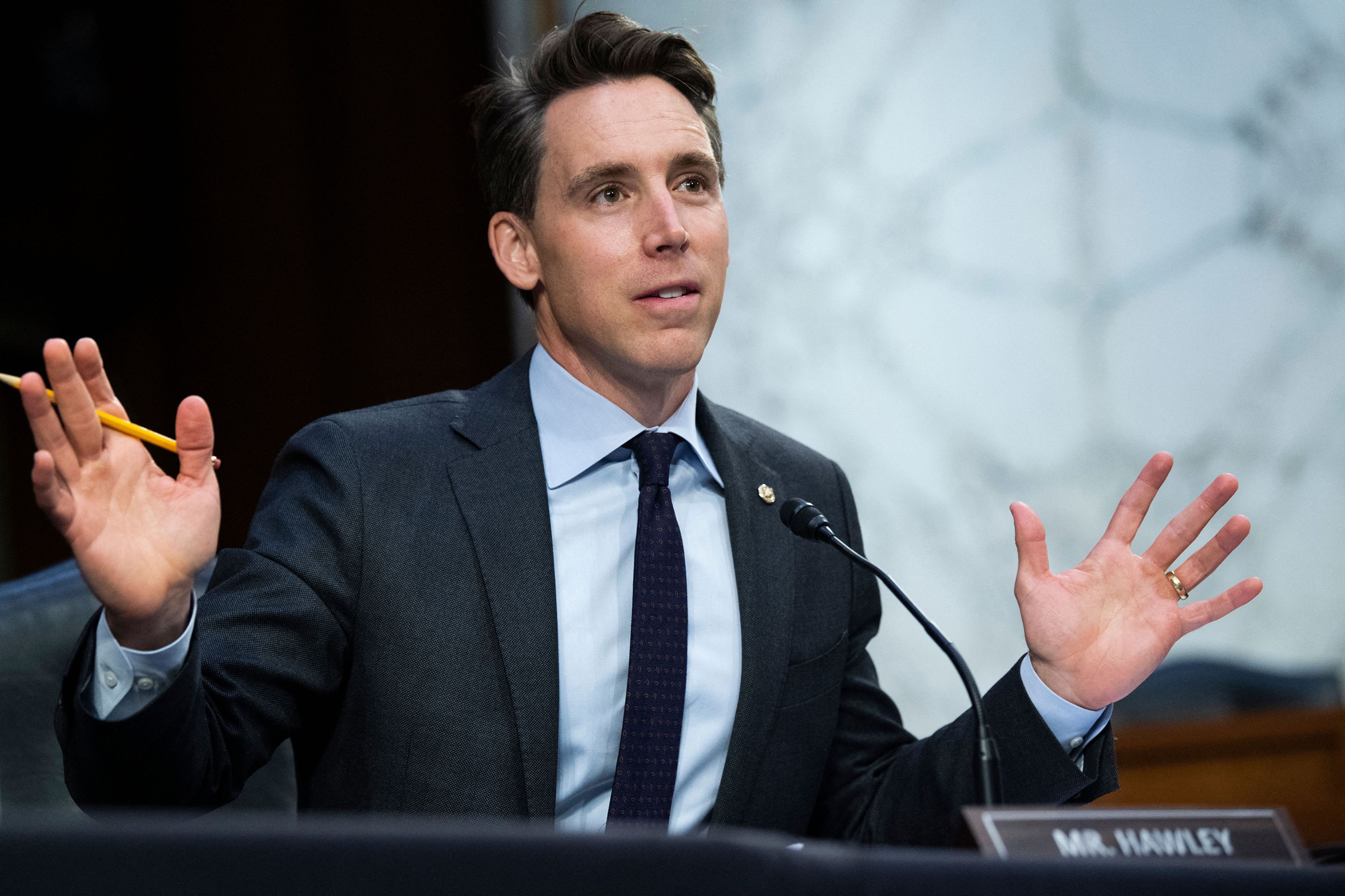 U.S. Sen. Josh Hawley, R-Mo., speaks Sept. 29, 2021, during a Senate Judiciary Committee hearing on Capitol Hill in Washington, D.C.