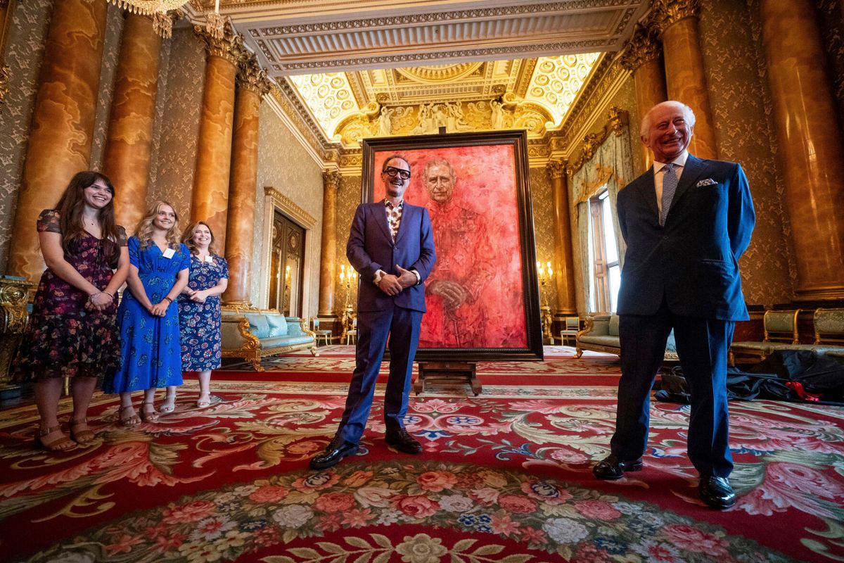 King Charles III Unveils His First Official Portrait Since H King Charles III Unveils His First Official Portrait Since H