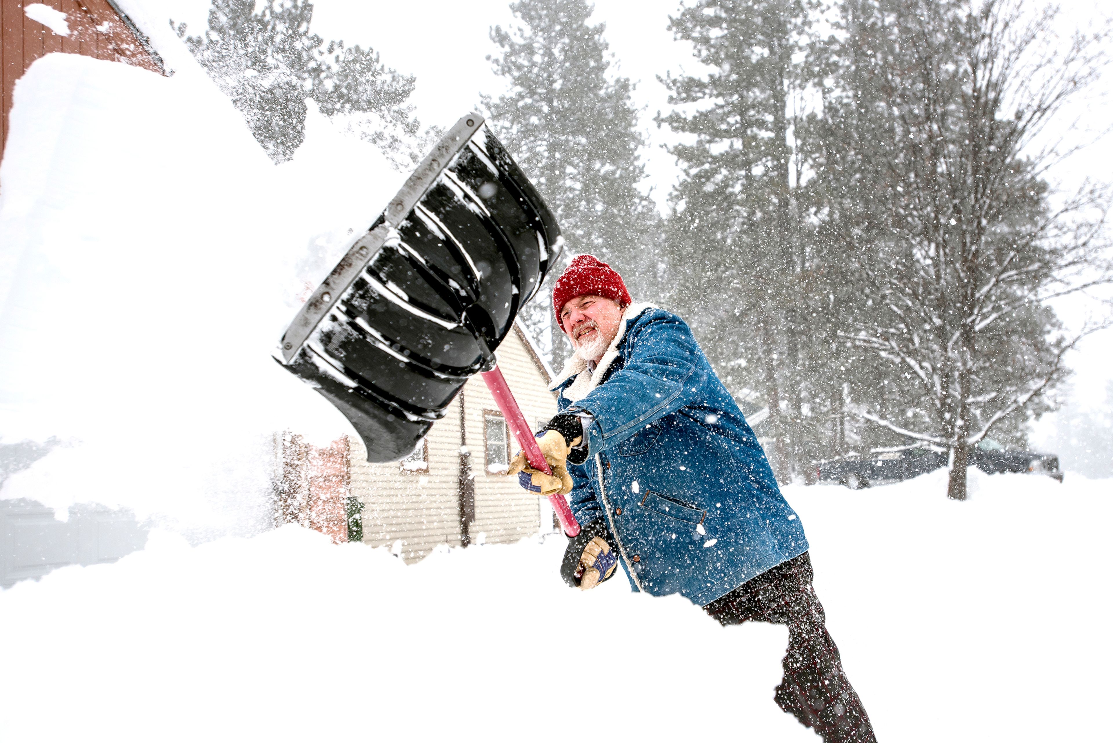 Dale Brian, of Craigmont, flings two snowfalls worth of snow from his mother’s driveway as it begins to snow again Tuesday in Winchester. All parts of north central Idaho and southeastern Washington were blanketed by snow Monday night and Tuesday morning. The snow caused school closures in Genesee, Lapwai, Orofino, Timberline-Weippe, Cavendish-Teakean and Peck on Tuesday, while schools in these towns started two hours late: Lewiston, Clarkston, Pullman, Colfax, LaCrosse, Pomeroy, Rosalia, Steptoe, Tekoa, St. John-Endicott and the Whitepine School District. More snow is expected in some areas today.