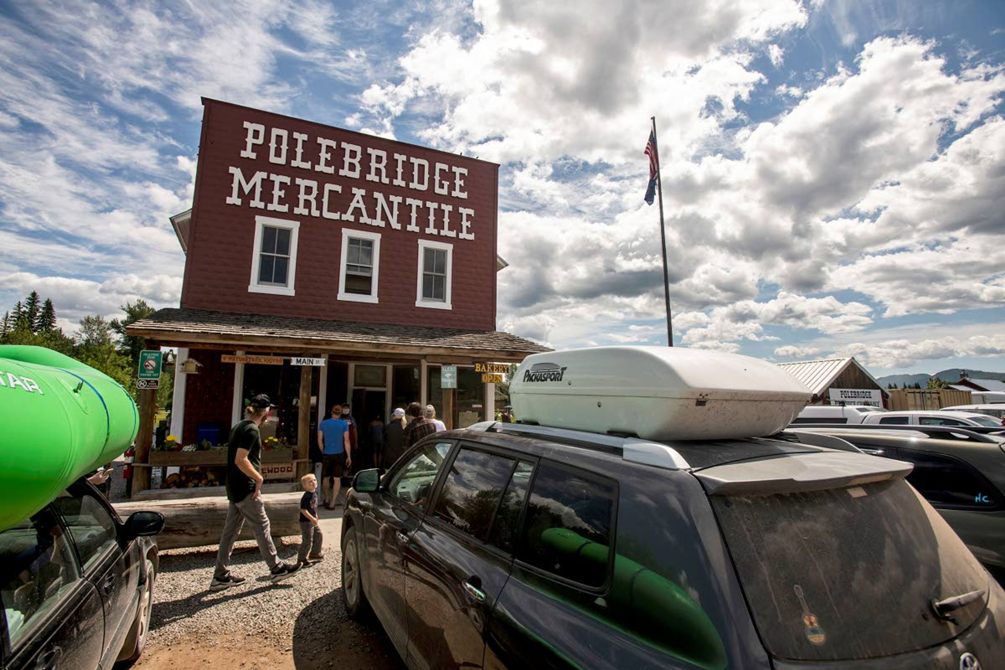 This file photo shows the Polebridge Mercantile, one of two establishments at the outpost in Polebridge, Mont. A recent study found that Montanans deemed visitors slightly less polite this past summer.