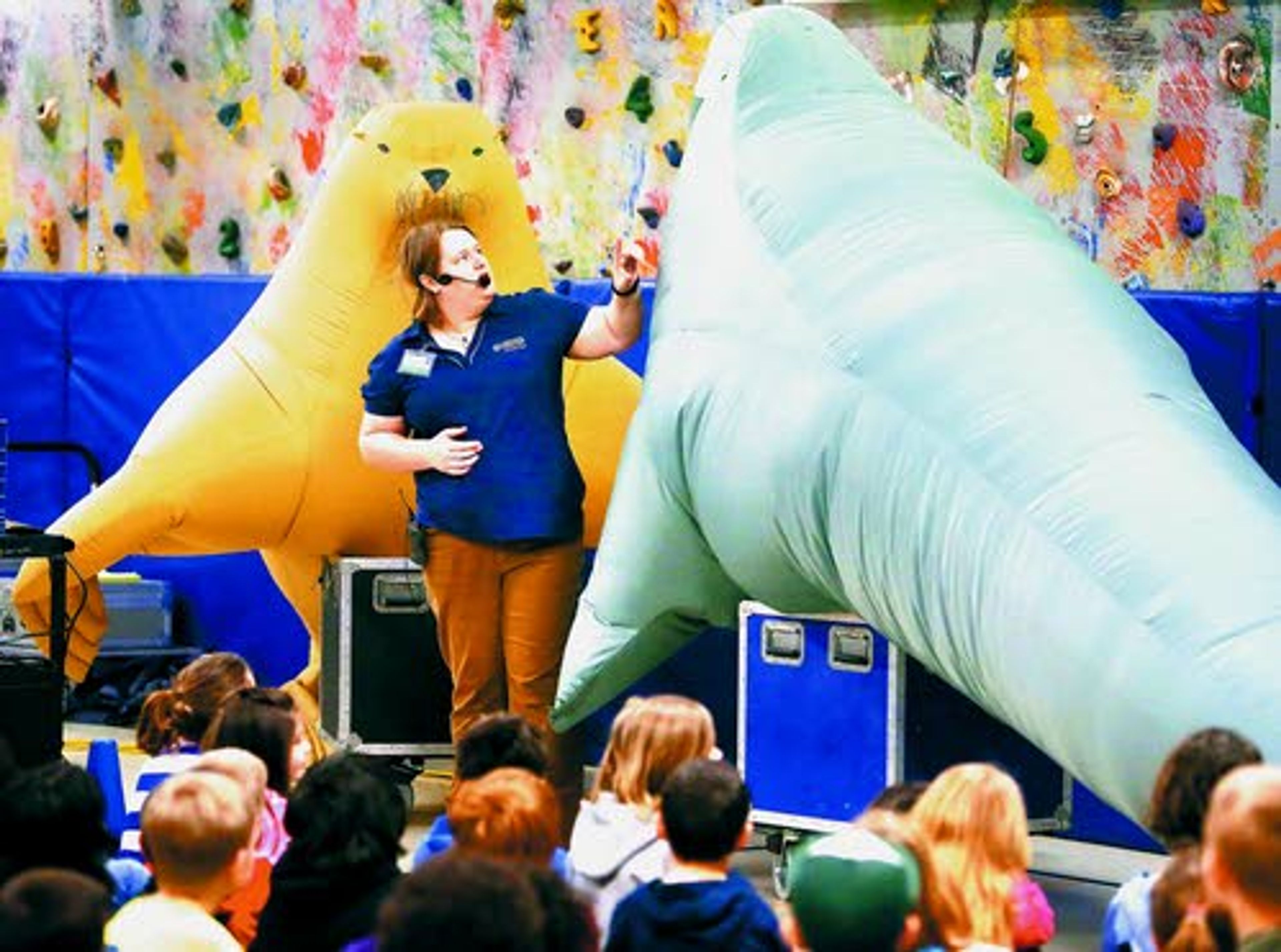 Inflatable marine life