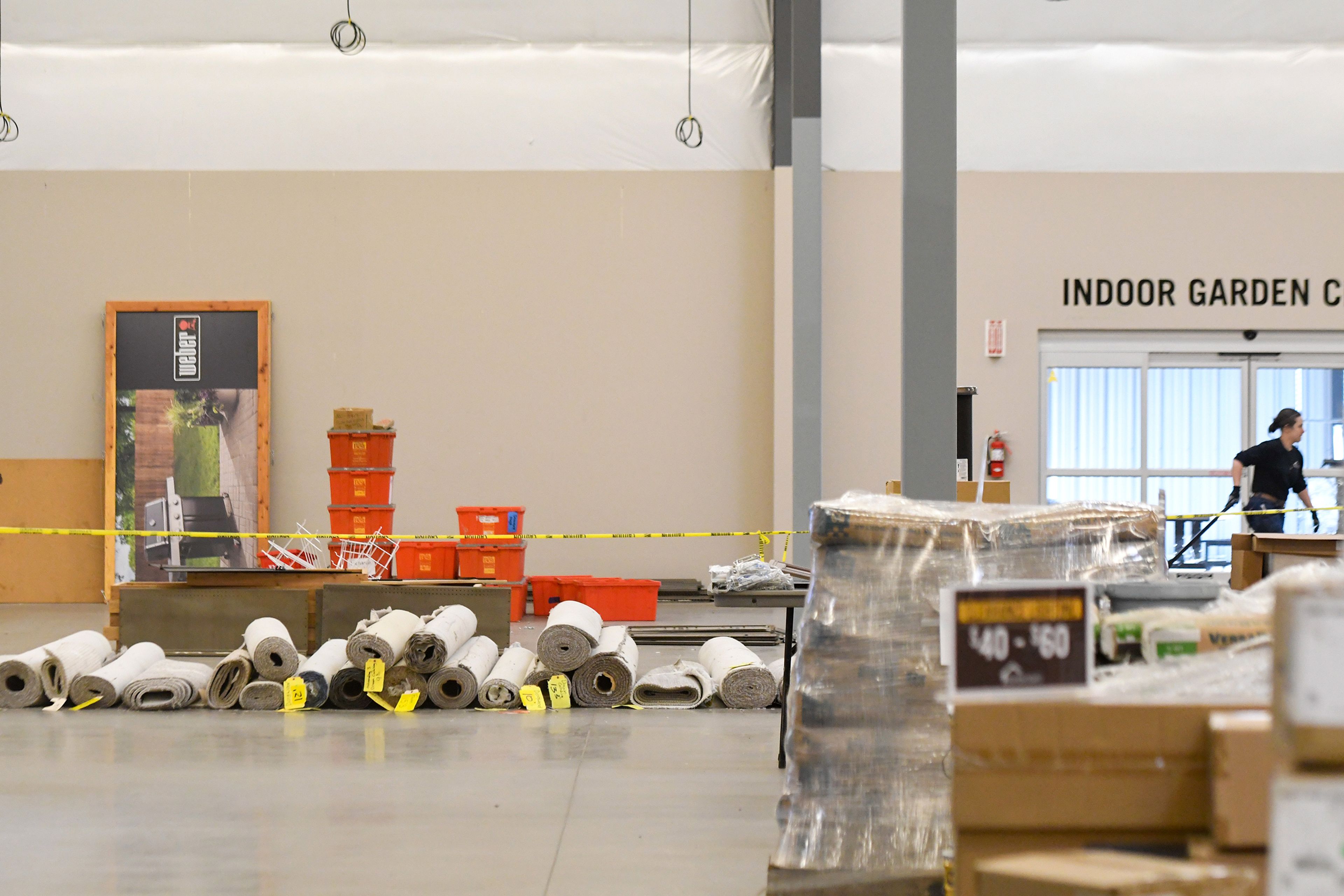 Pullman Building Supply is pictured Wednesday, cleared of many of the shelves that used to stand in the store as it prepares to permanently close its doors.