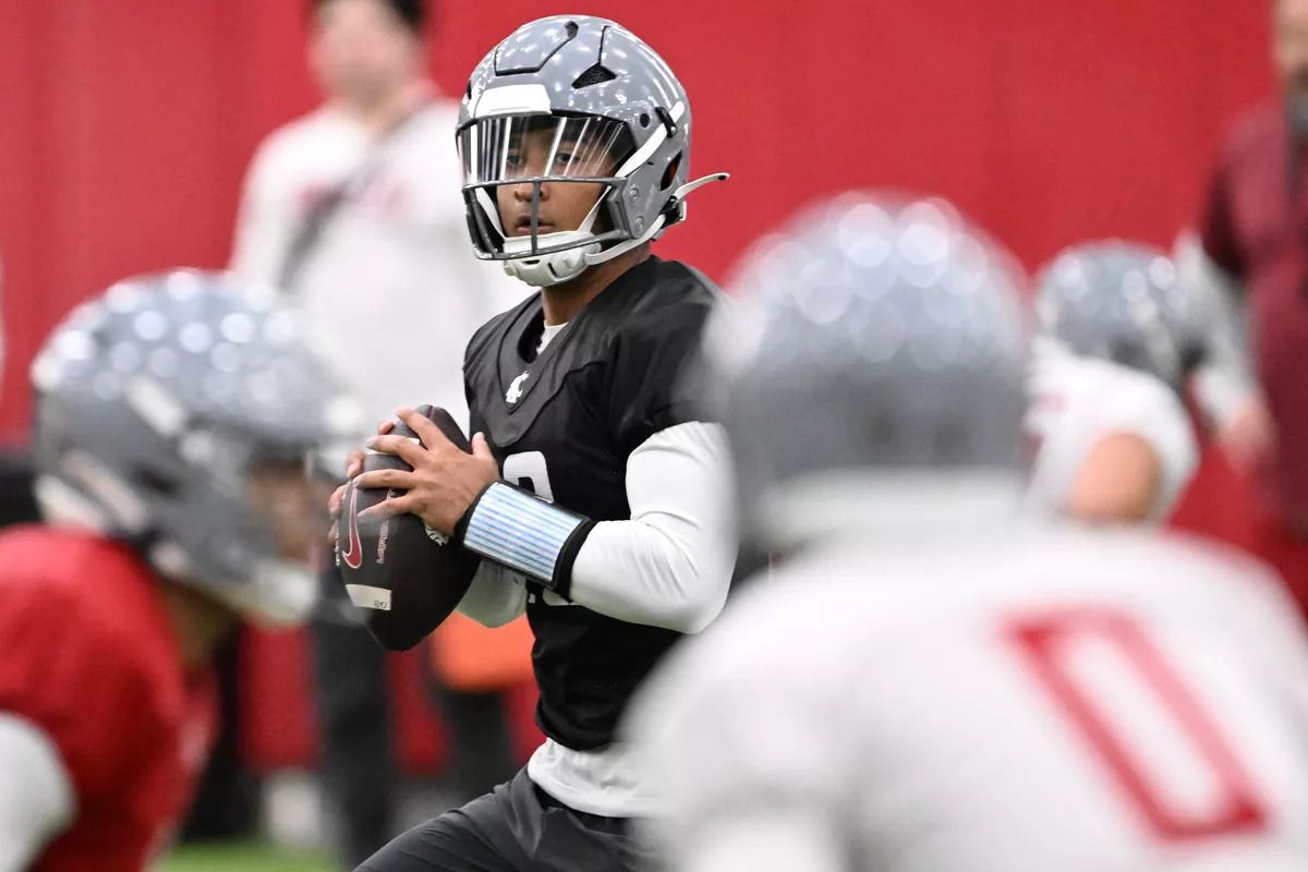 A look at how Washington State’s QBs have fared after 5 days of spring...