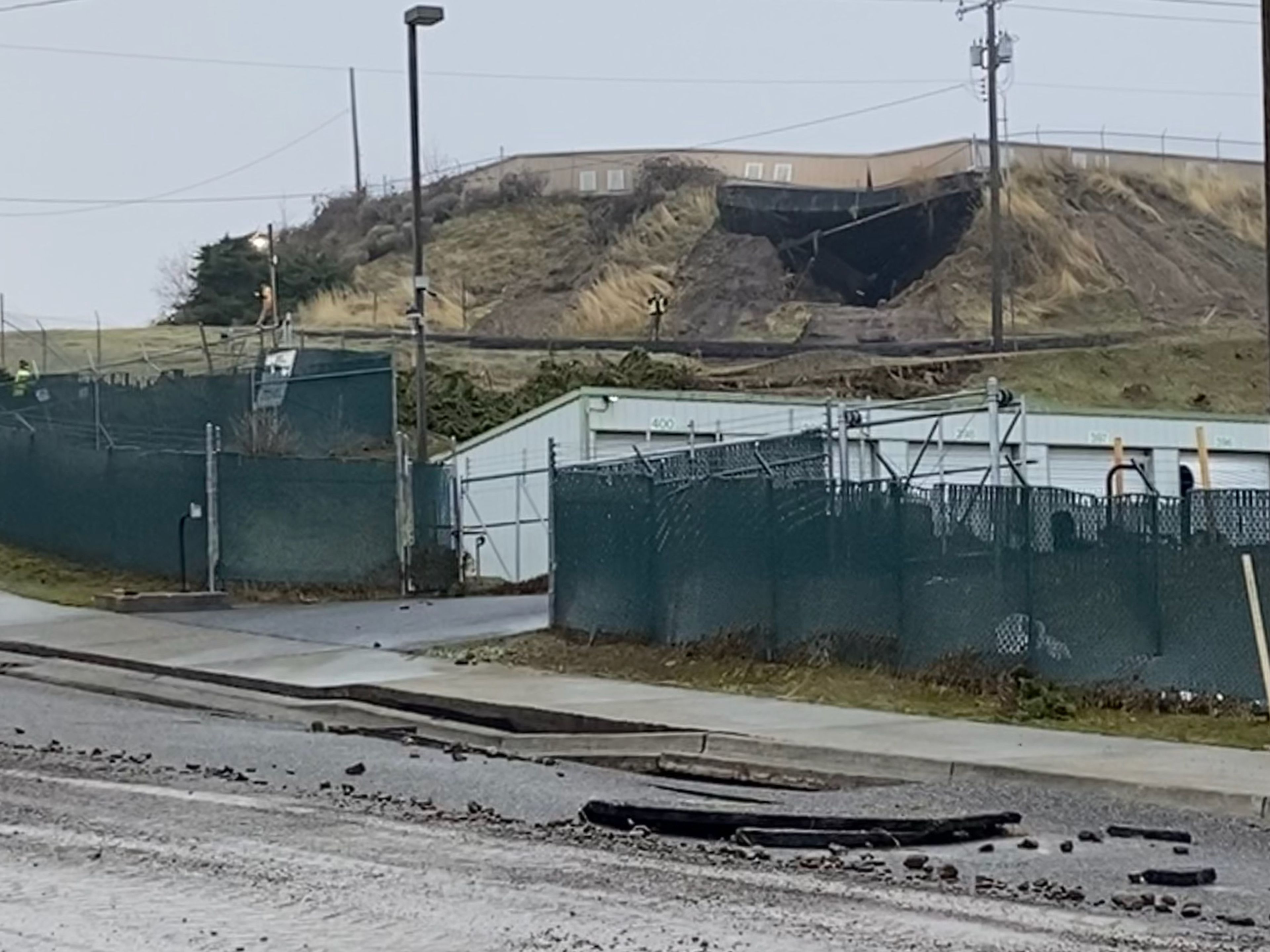 A city of Lewiston reservoir near 16th Avenue in the Sunset edition broke early in the morning Wednesday, sending water flooding into the road and several blocks north.