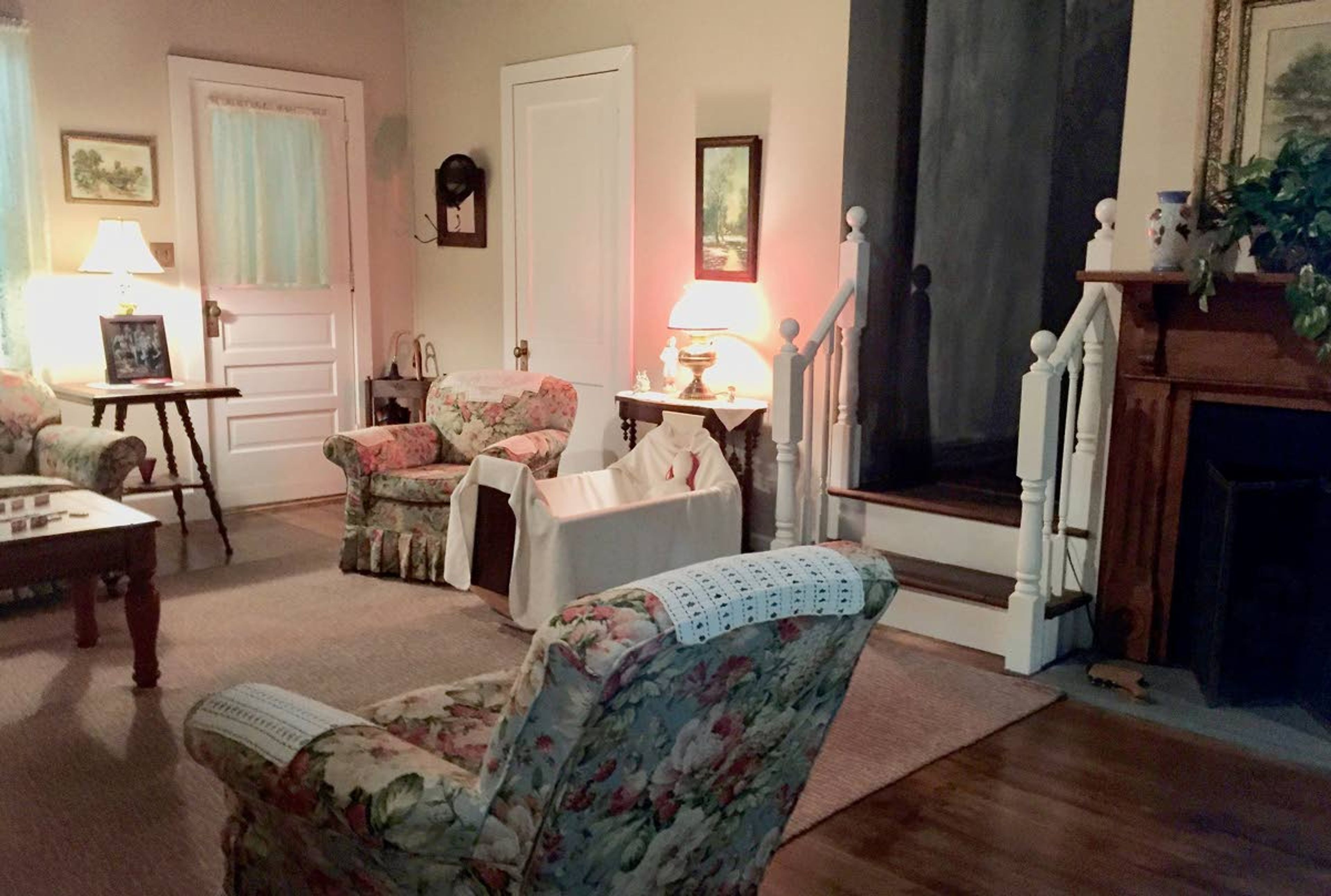 The living room from “The Waltons” TV show is recreated inside the Walton’s Mountain Museum in Schuyler, Va.