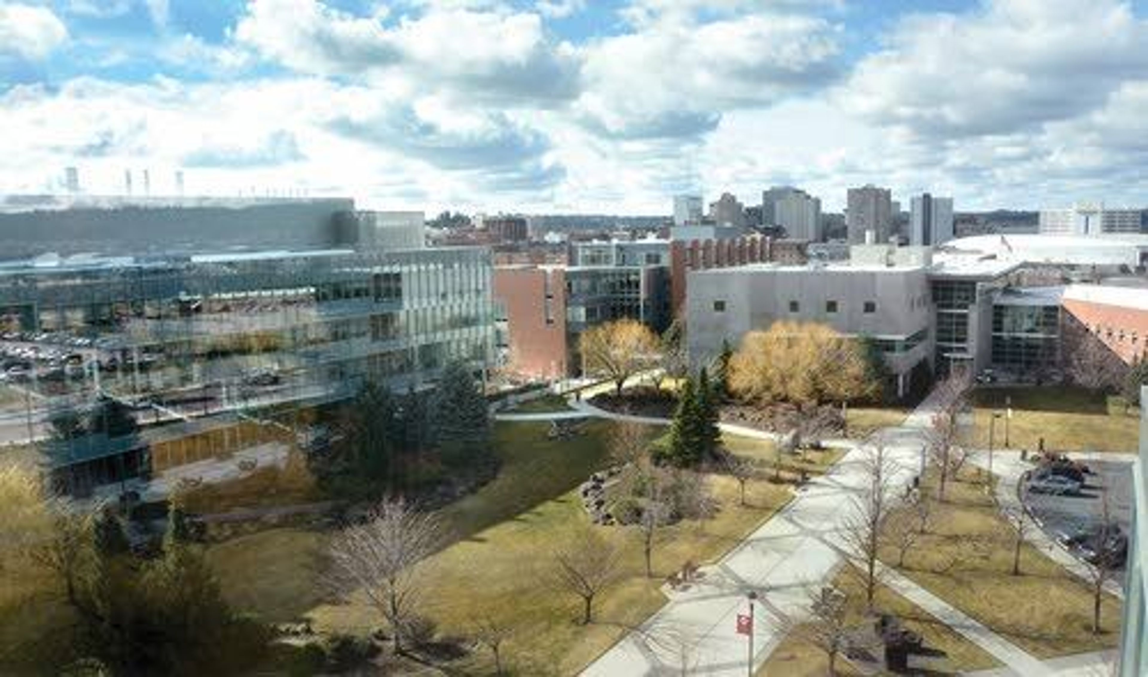 The WSU health sciences campus consists of 10 buildings situated just east of downtown Spokane.