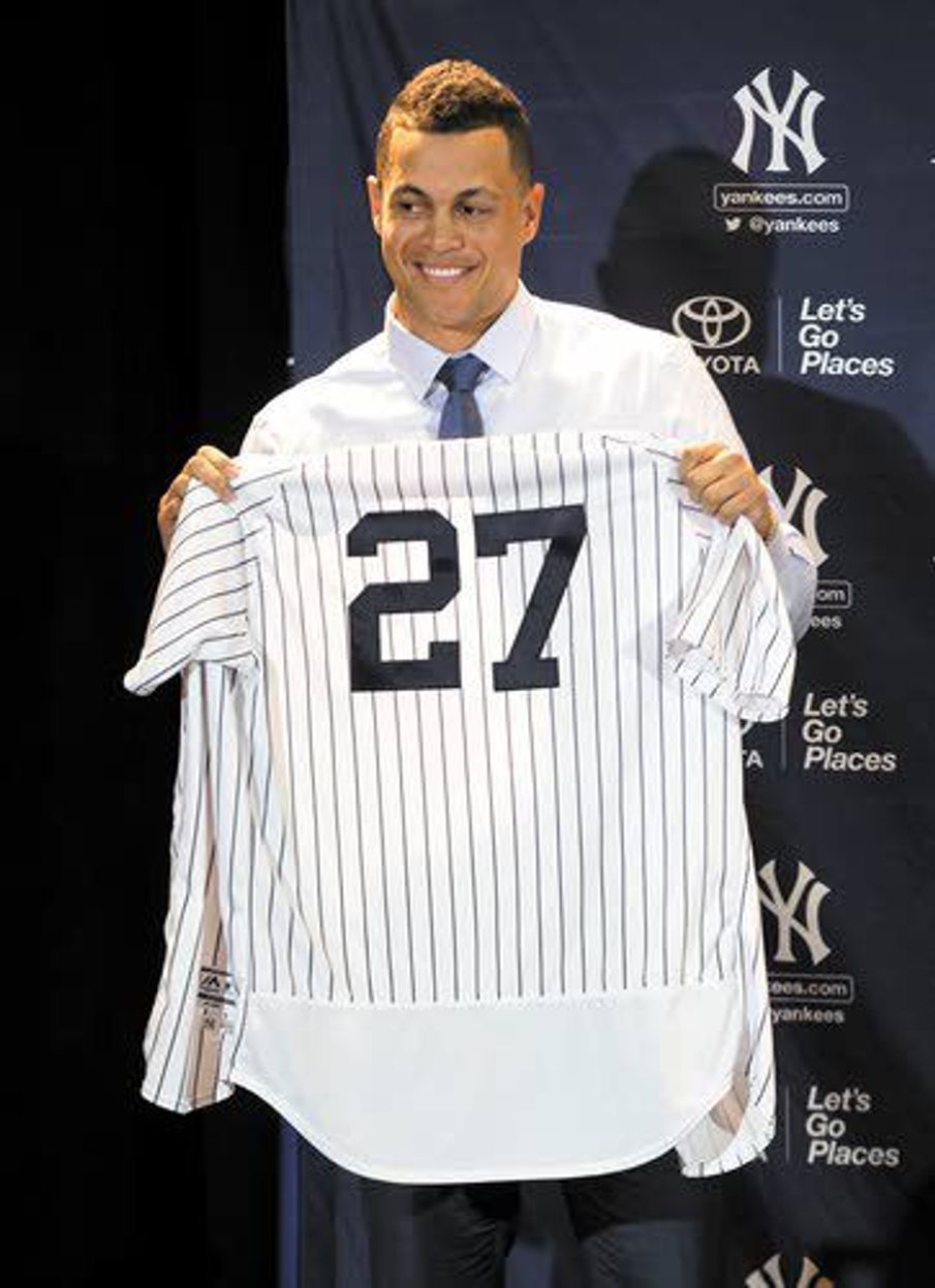 Power shift Stanton's officially in pinstripes