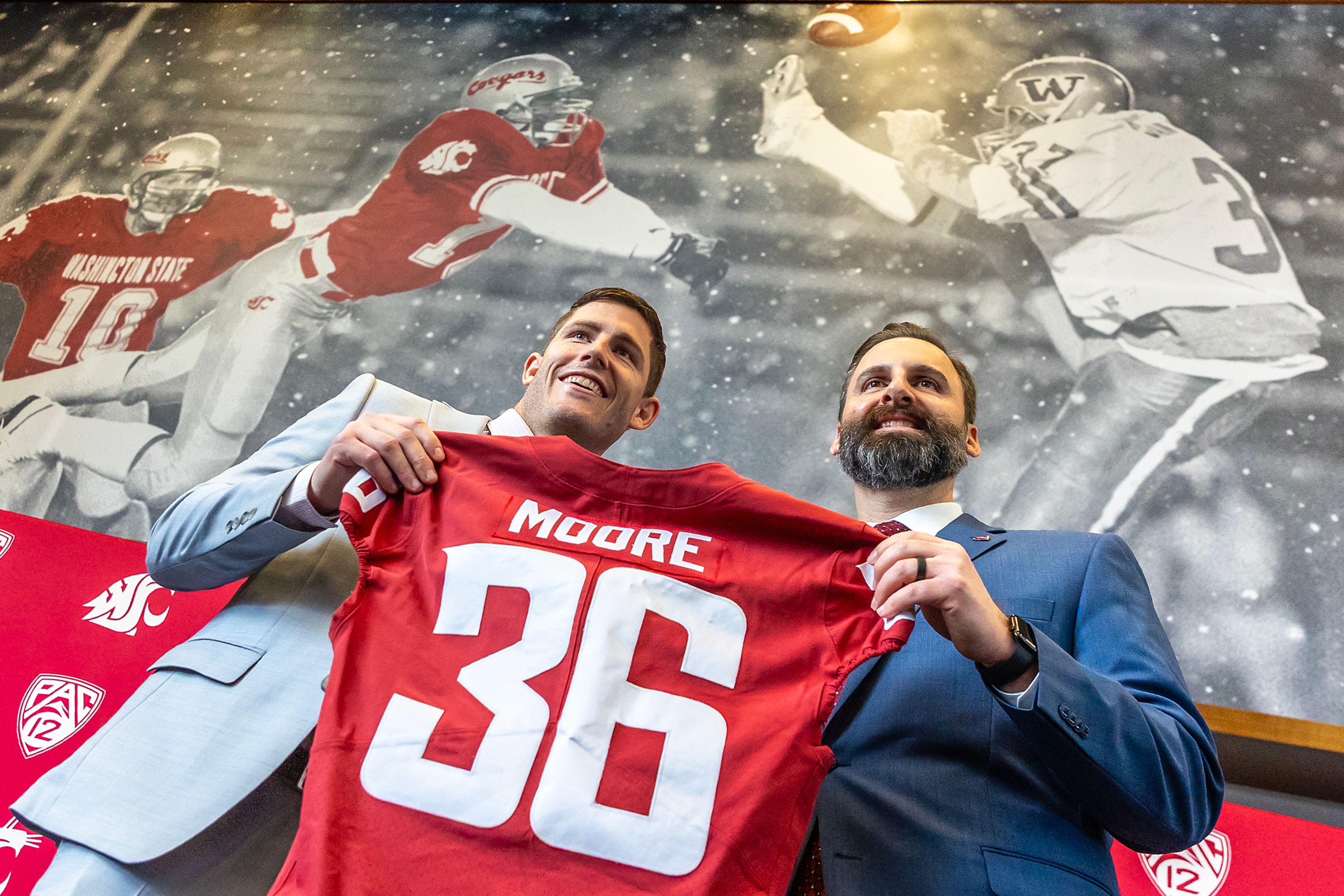 ‘It feels great to be home’: Washington State introduces new football coach Kirby Moore