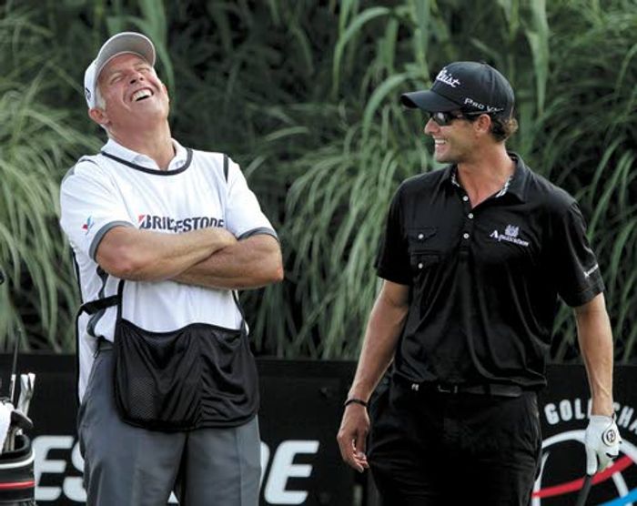 That's one for the caddie