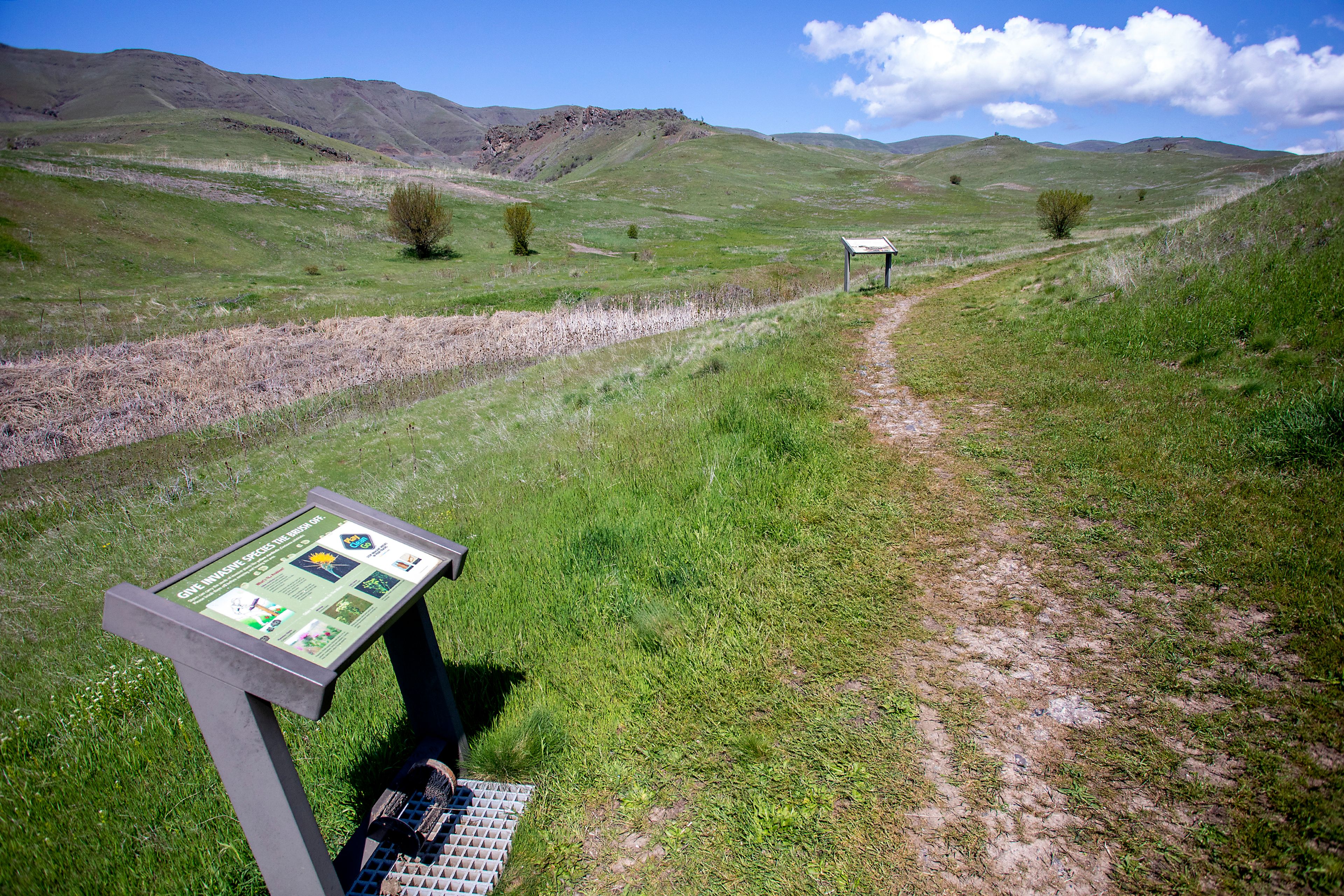 The White Bird Battlefield trailhead is pictured.