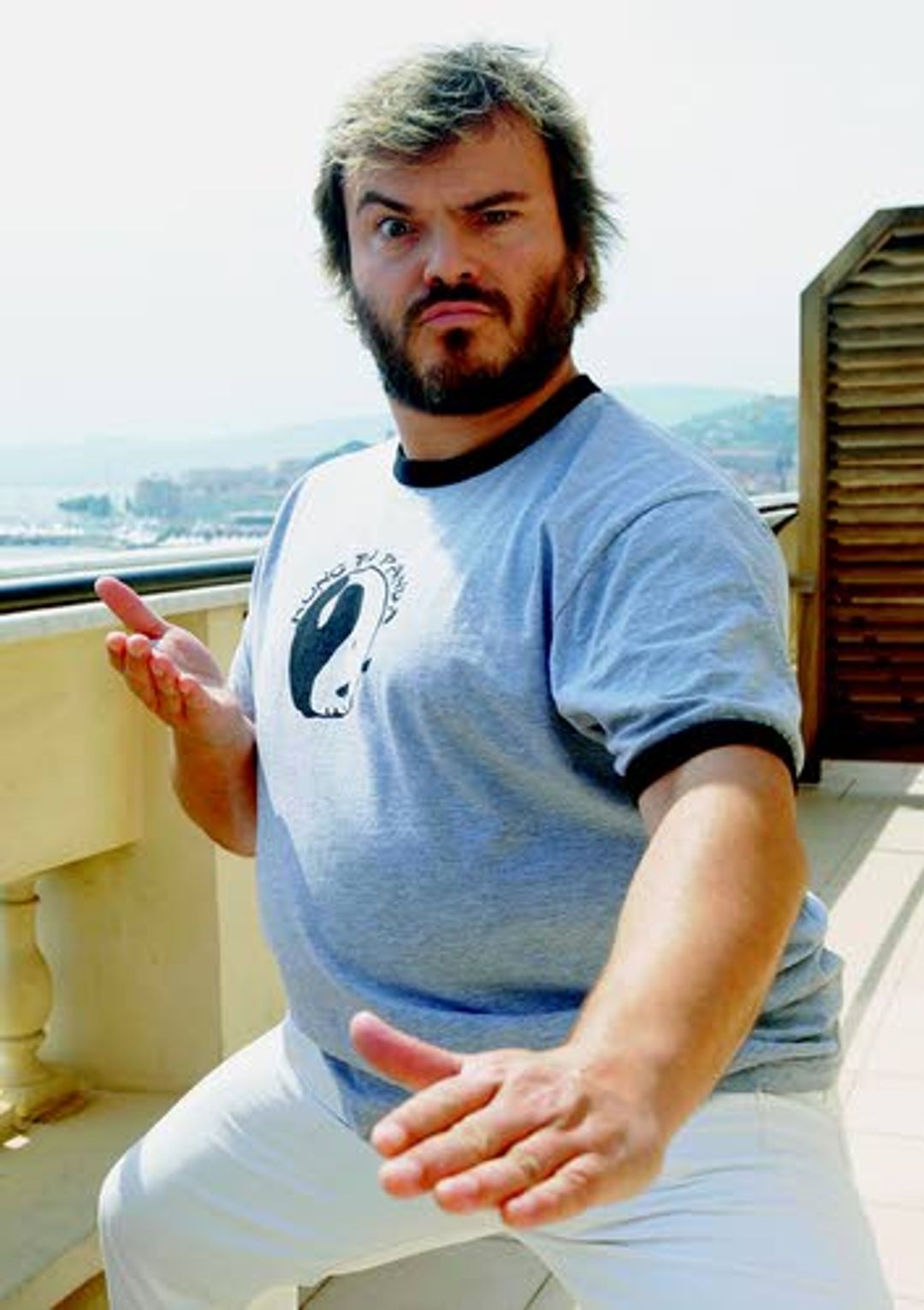 Jack's back, in black and white, as 'Panda' star